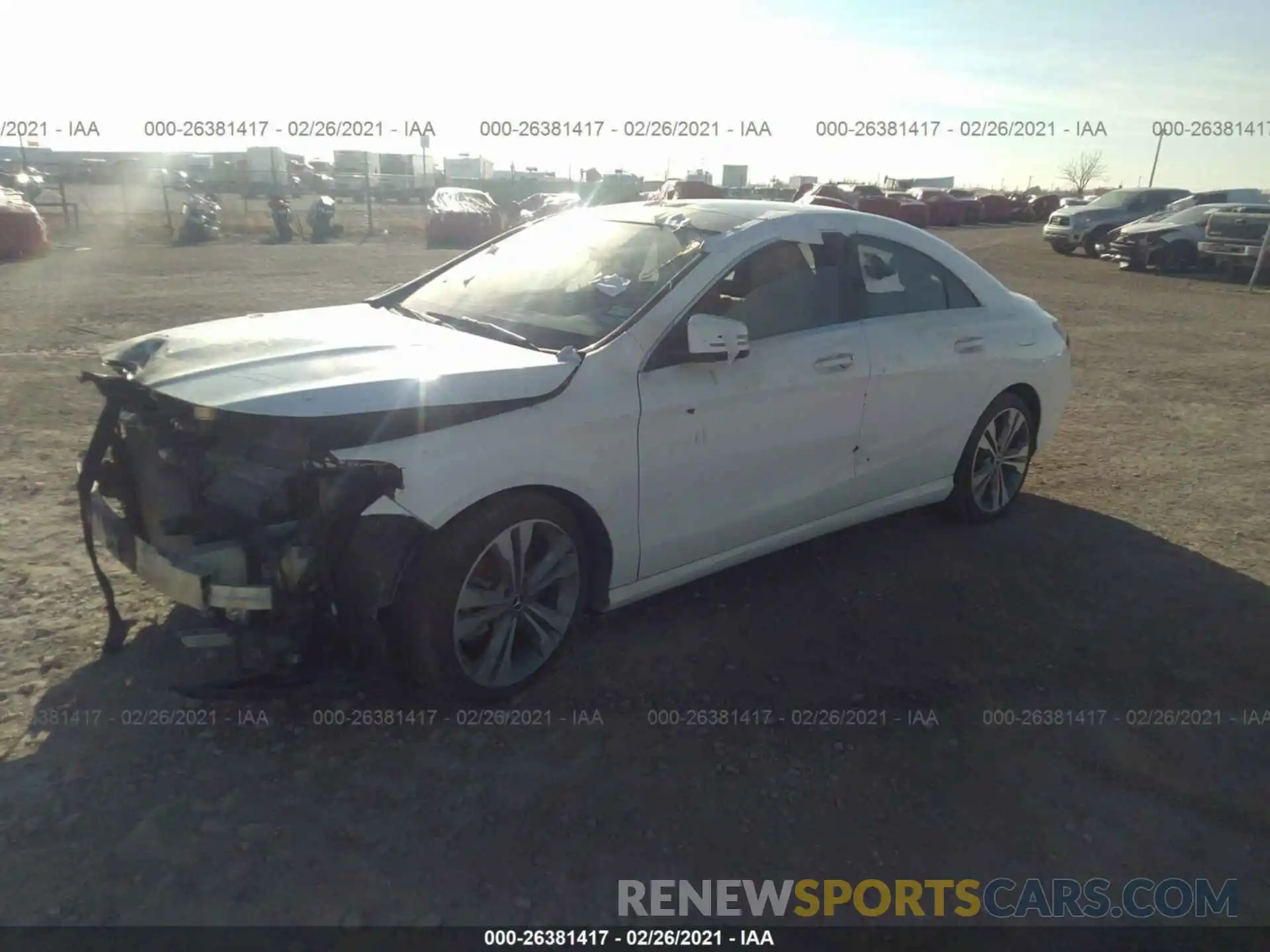 2 Photograph of a damaged car WDDSJ4GB4KN763915 MERCEDES-BENZ CLA 2019