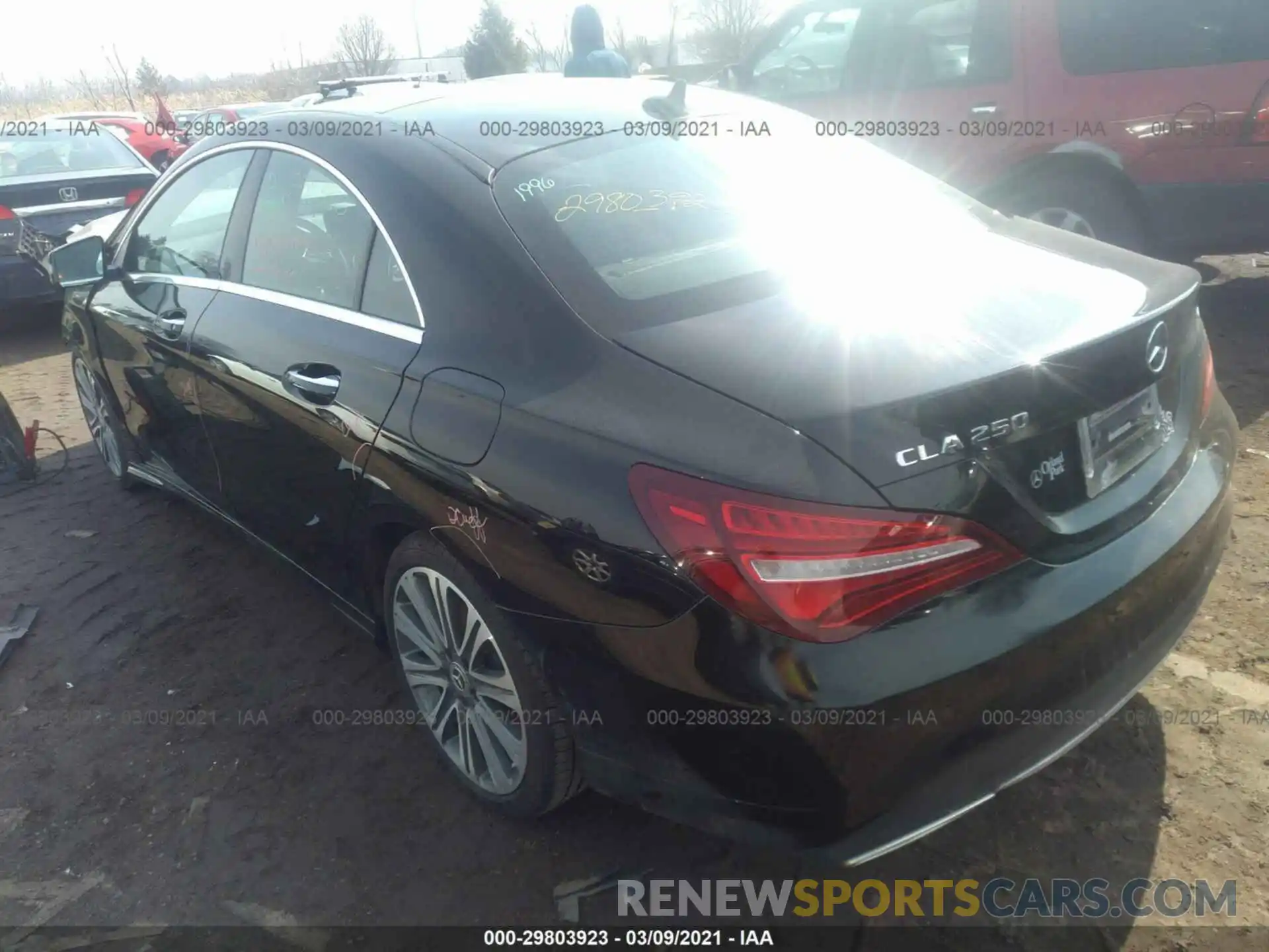 3 Photograph of a damaged car WDDSJ4GB4KN765163 MERCEDES-BENZ CLA 2019