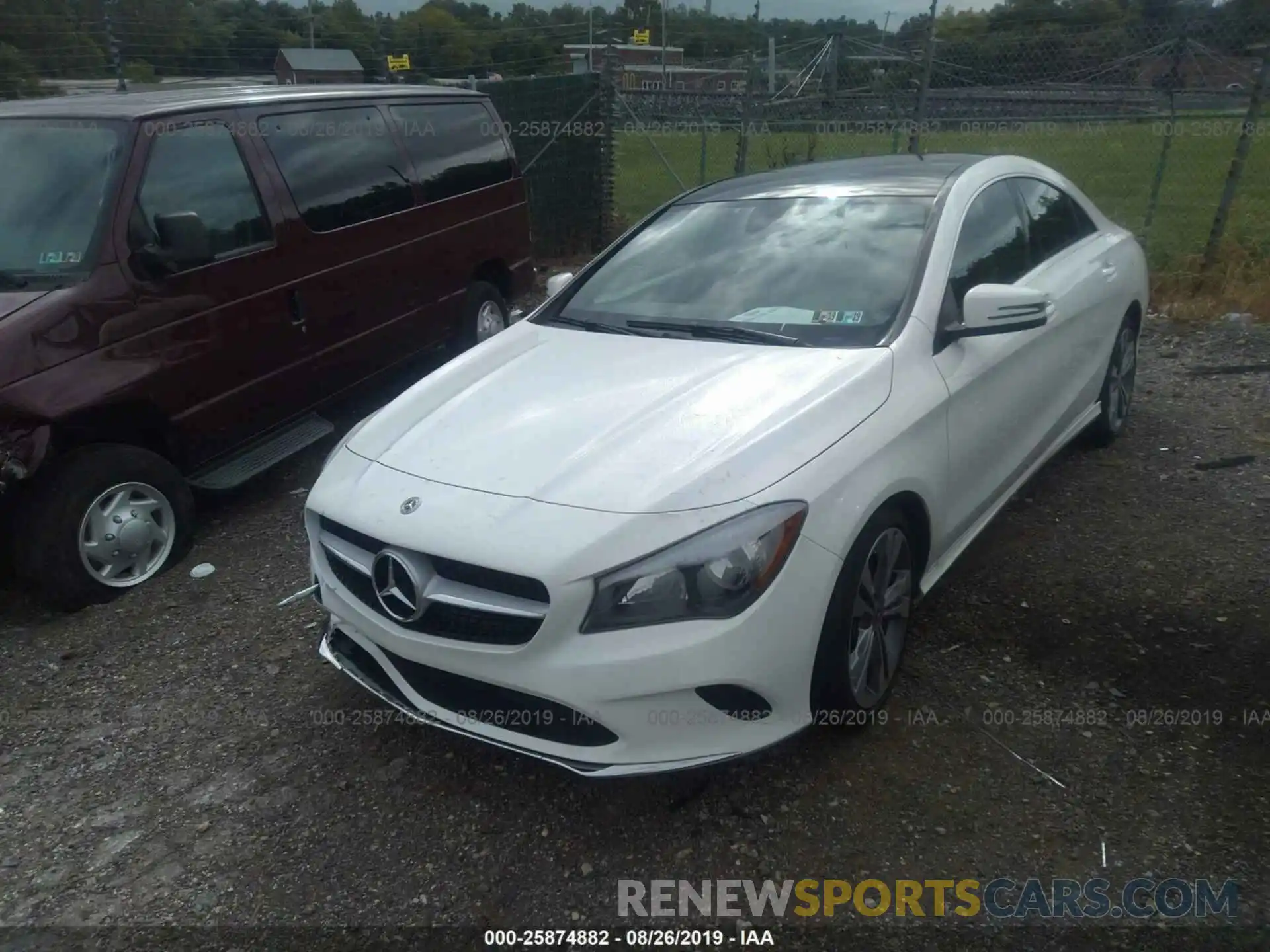 2 Photograph of a damaged car WDDSJ4GB5KN719261 MERCEDES-BENZ CLA 2019