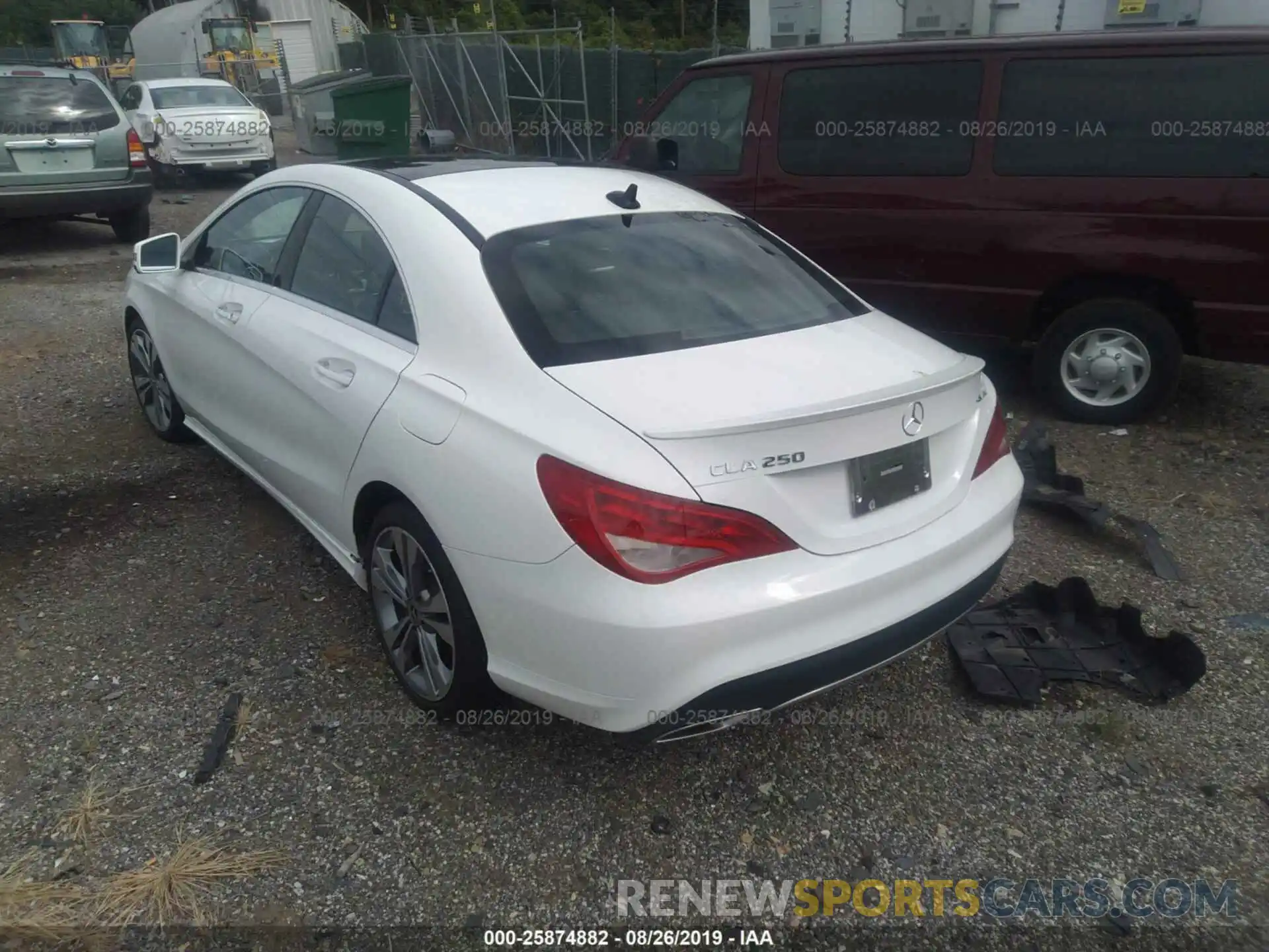 3 Photograph of a damaged car WDDSJ4GB5KN719261 MERCEDES-BENZ CLA 2019