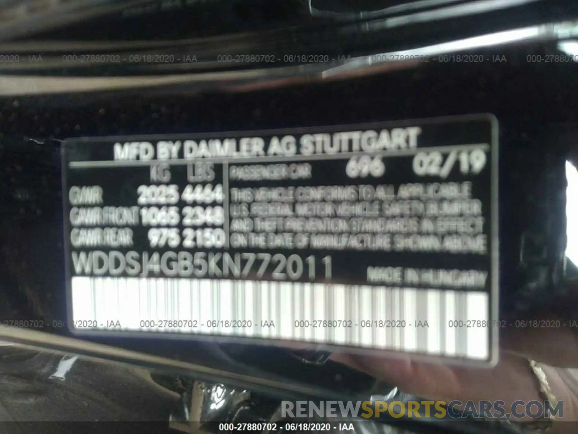 9 Photograph of a damaged car WDDSJ4GB5KN772011 MERCEDES-BENZ CLA 2019