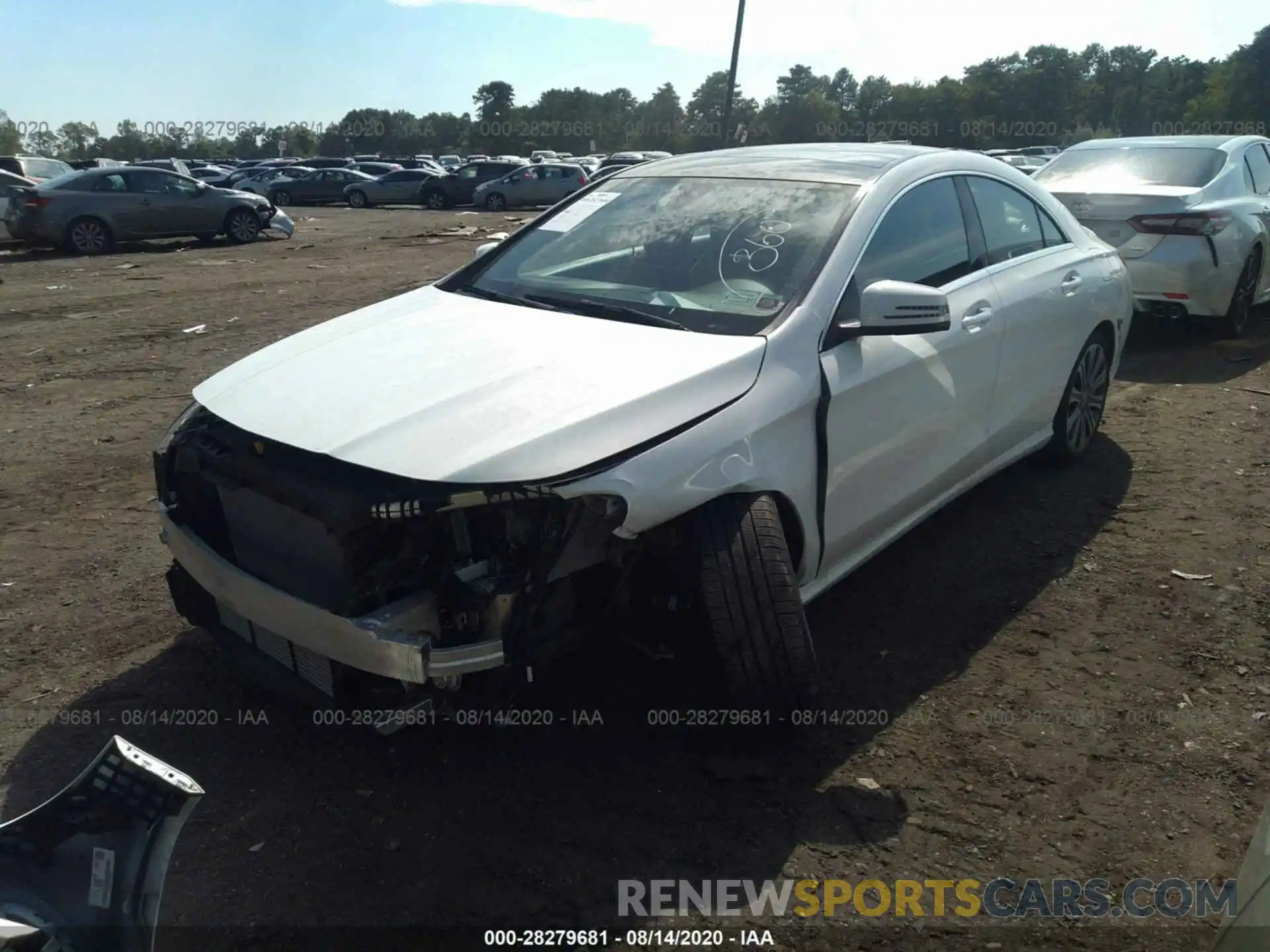 2 Photograph of a damaged car WDDSJ4GB6KN722654 MERCEDES-BENZ CLA 2019