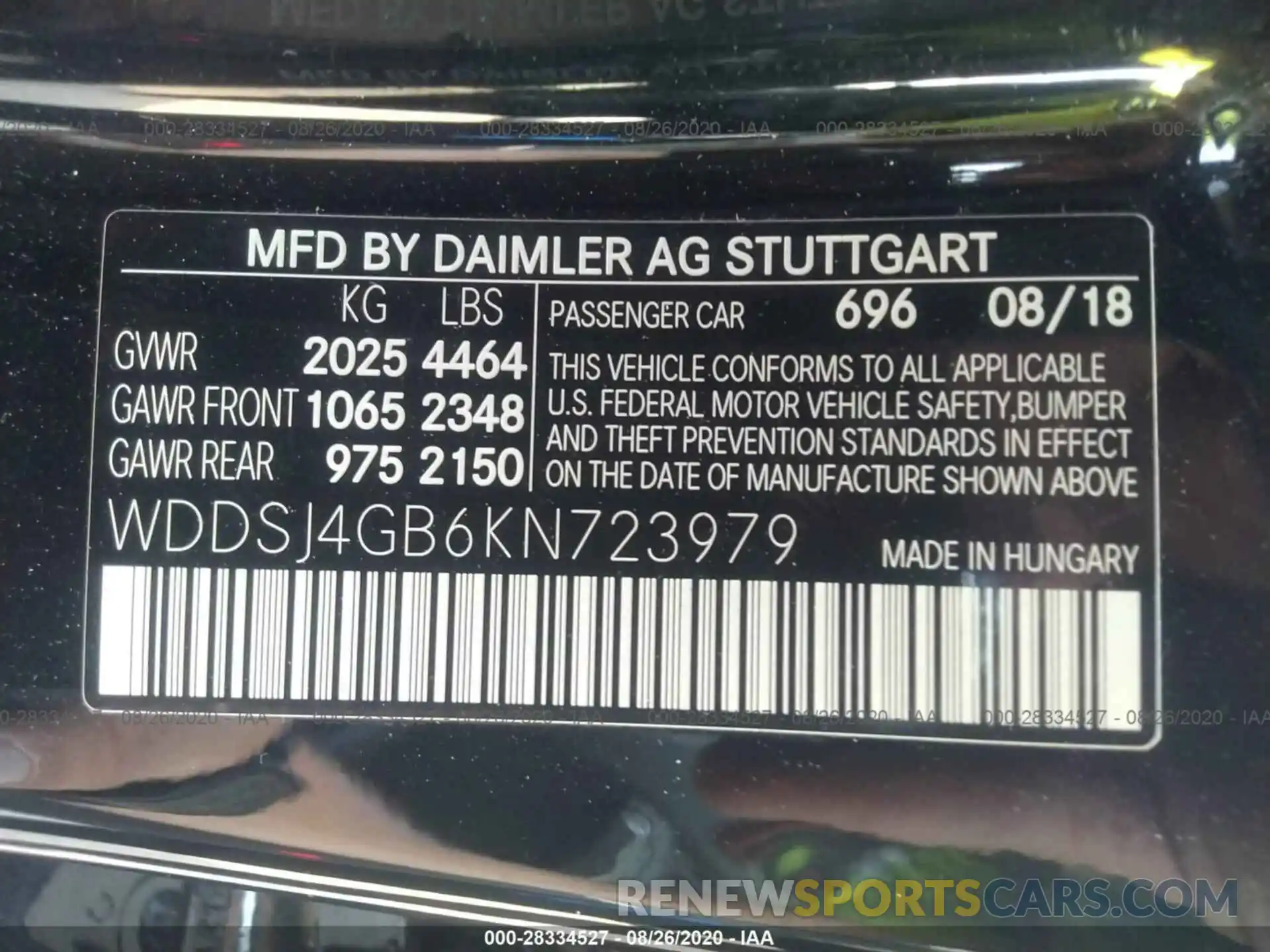 9 Photograph of a damaged car WDDSJ4GB6KN723979 MERCEDES-BENZ CLA 2019