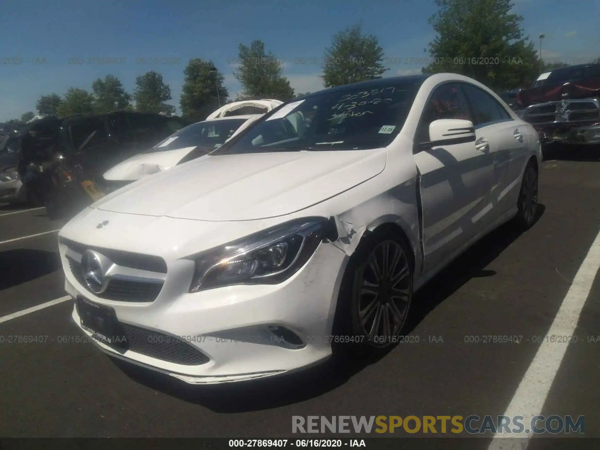 2 Photograph of a damaged car WDDSJ4GB8KN723983 MERCEDES-BENZ CLA 2019