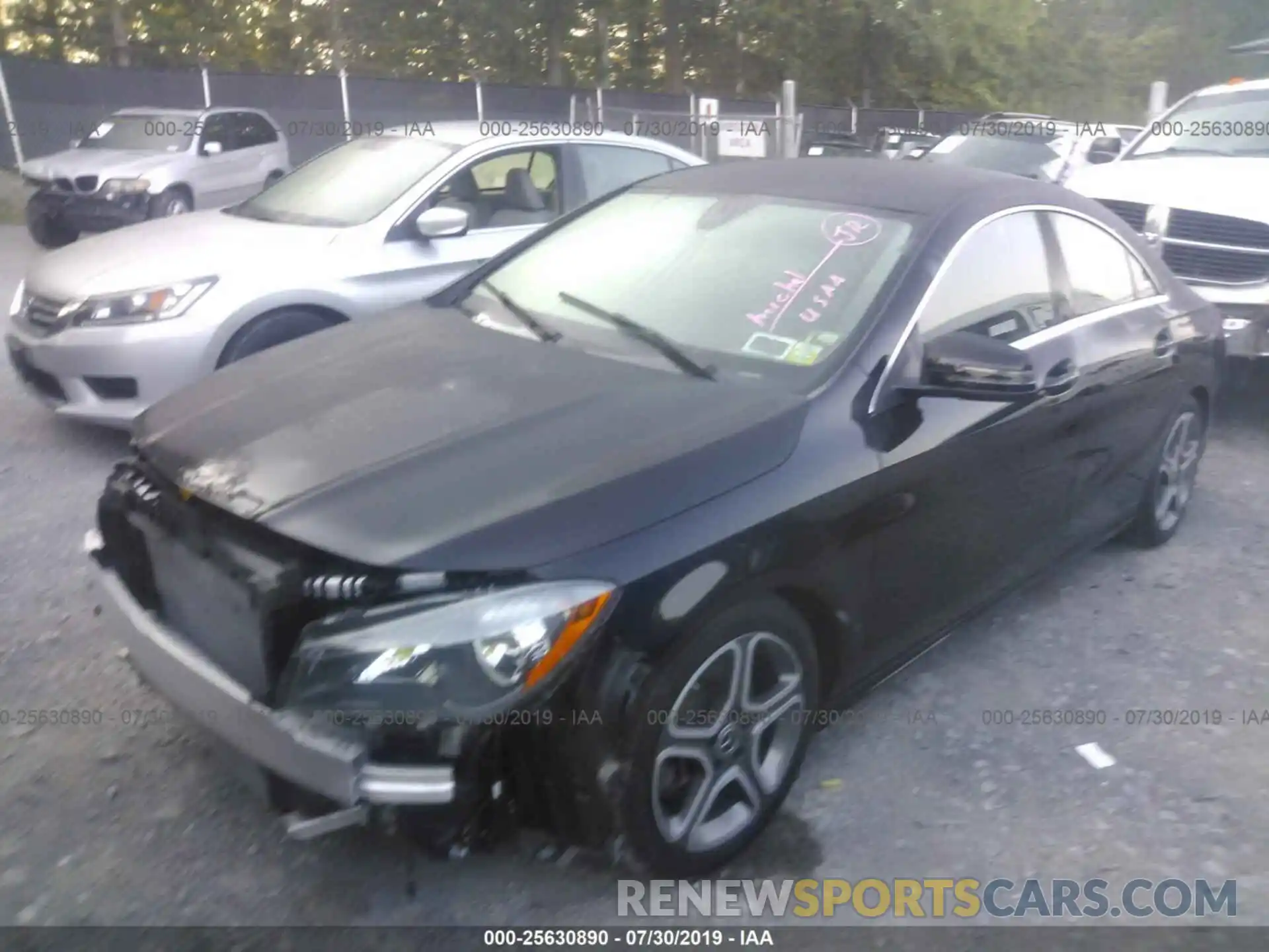 2 Photograph of a damaged car WDDSJ4GB9KN725385 MERCEDES-BENZ CLA 2019