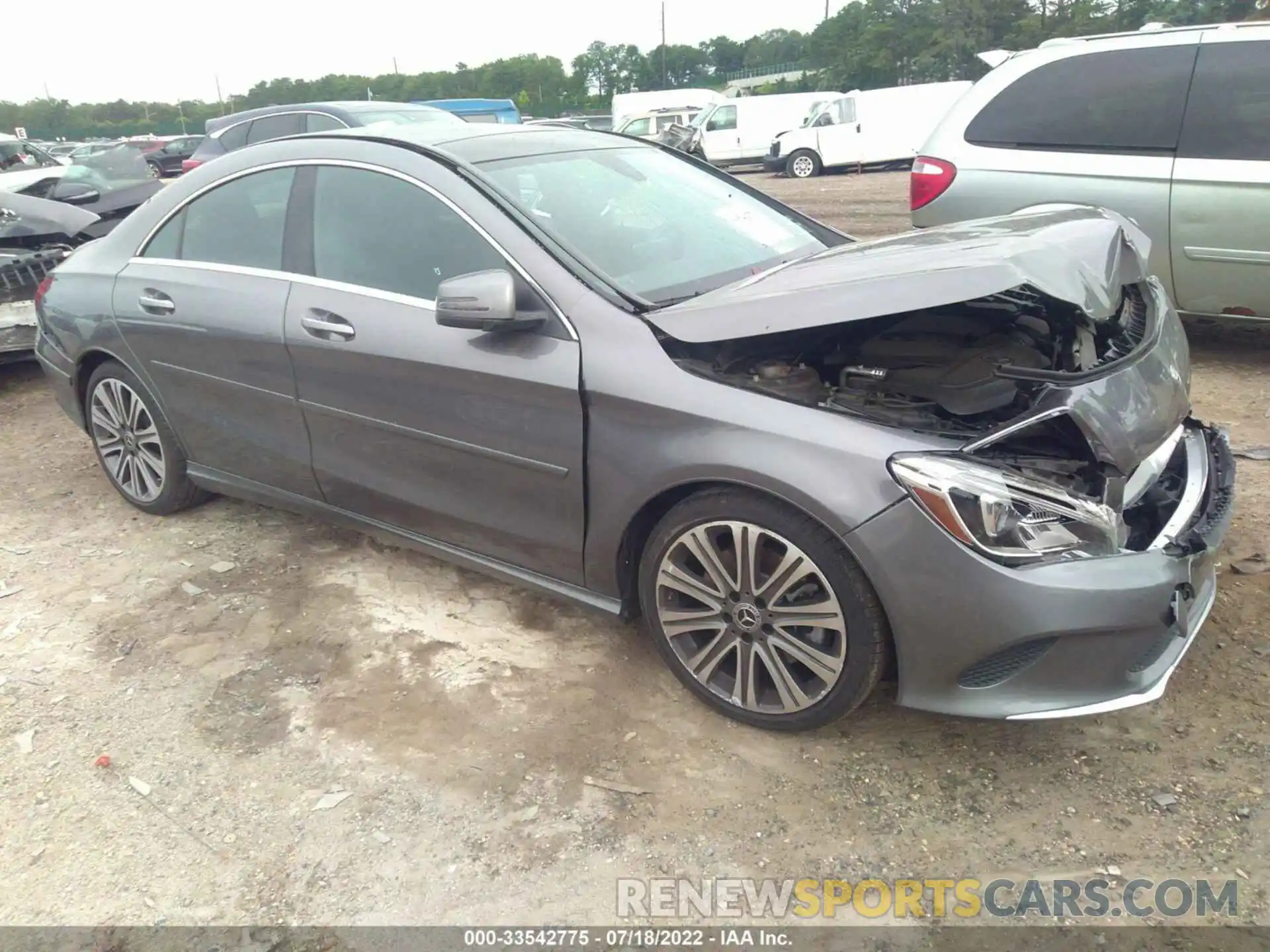 1 Photograph of a damaged car WDDSJ4GBXKN717764 MERCEDES-BENZ CLA 2019