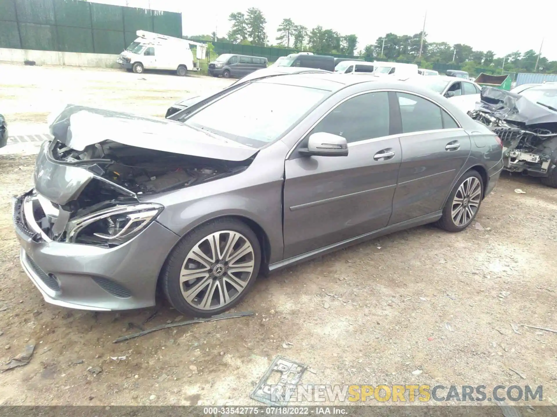 2 Фотография поврежденного автомобиля WDDSJ4GBXKN717764 MERCEDES-BENZ CLA 2019