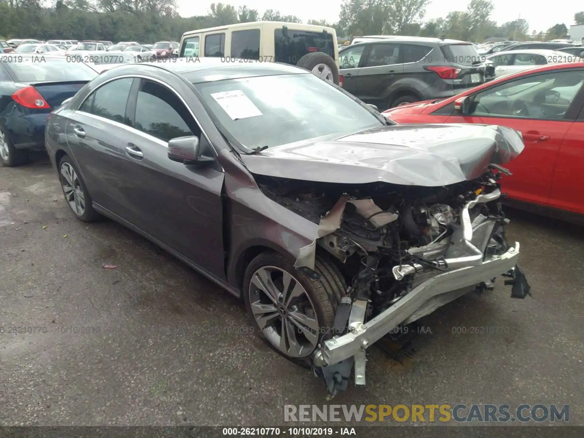 1 Photograph of a damaged car WDDSJ4GBXKN725380 MERCEDES-BENZ CLA 2019