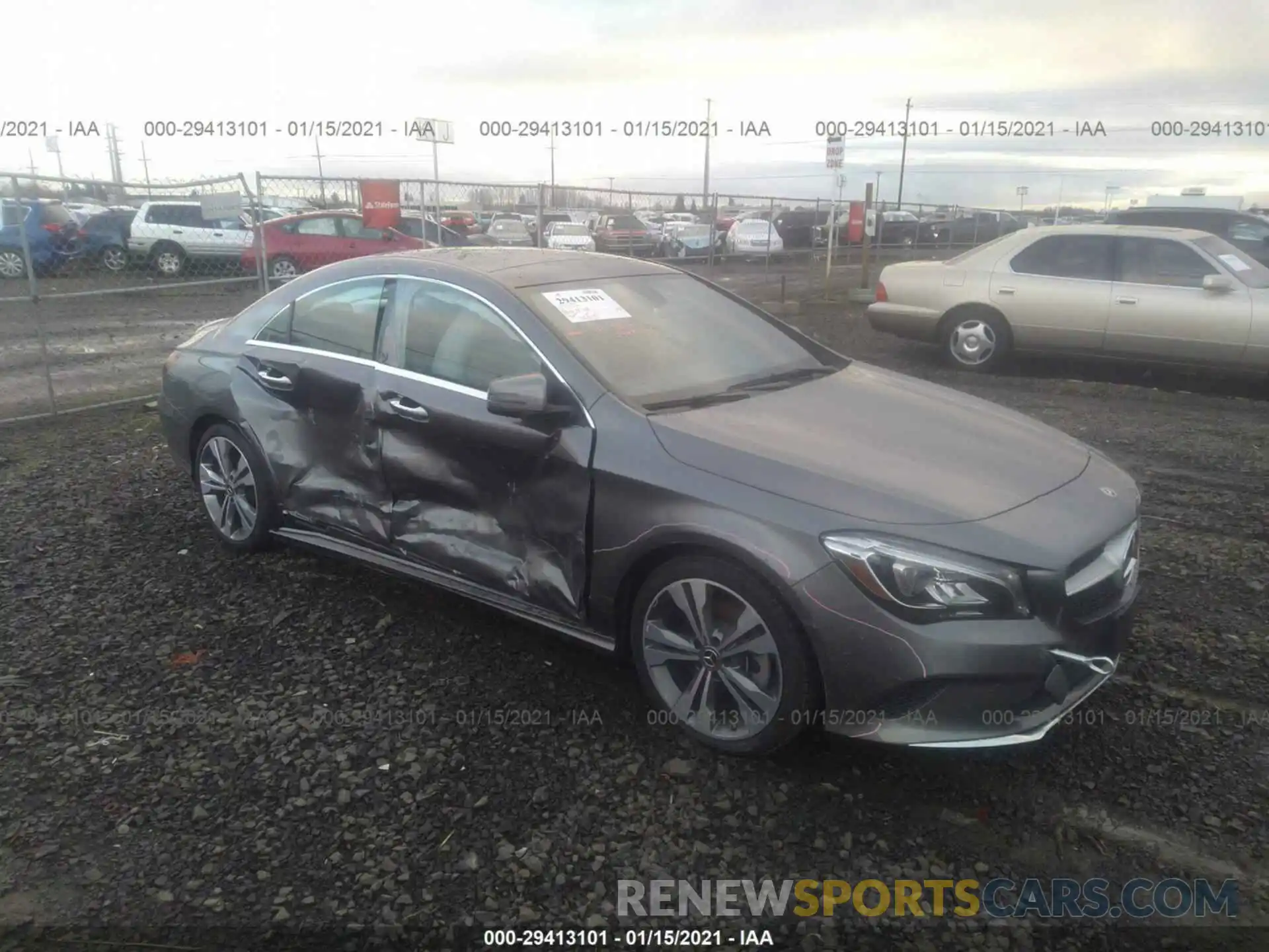 1 Photograph of a damaged car WDDSJ4GBXKN763305 MERCEDES-BENZ CLA 2019