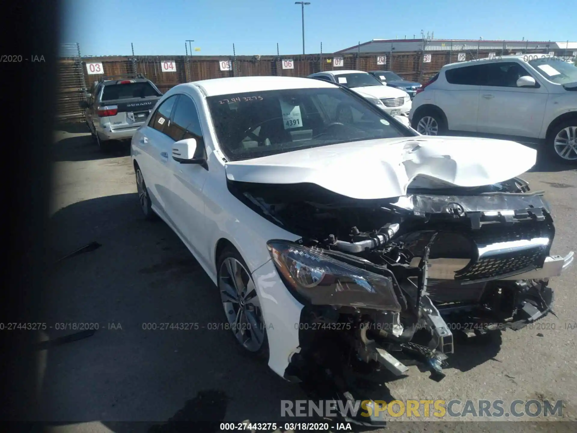 1 Photograph of a damaged car WDDSJ4GBXKN770562 MERCEDES-BENZ CLA 2019