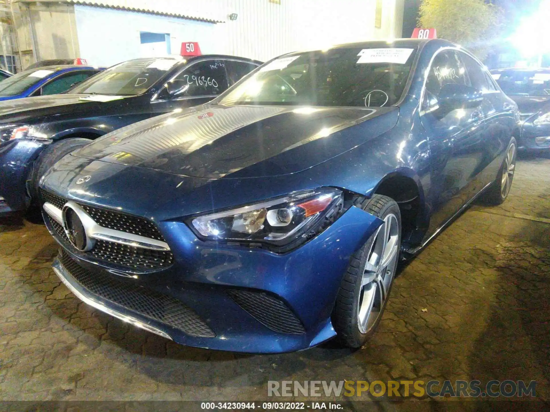 2 Photograph of a damaged car 00D5J4GB6LN031574 MERCEDES-BENZ CLA 2020