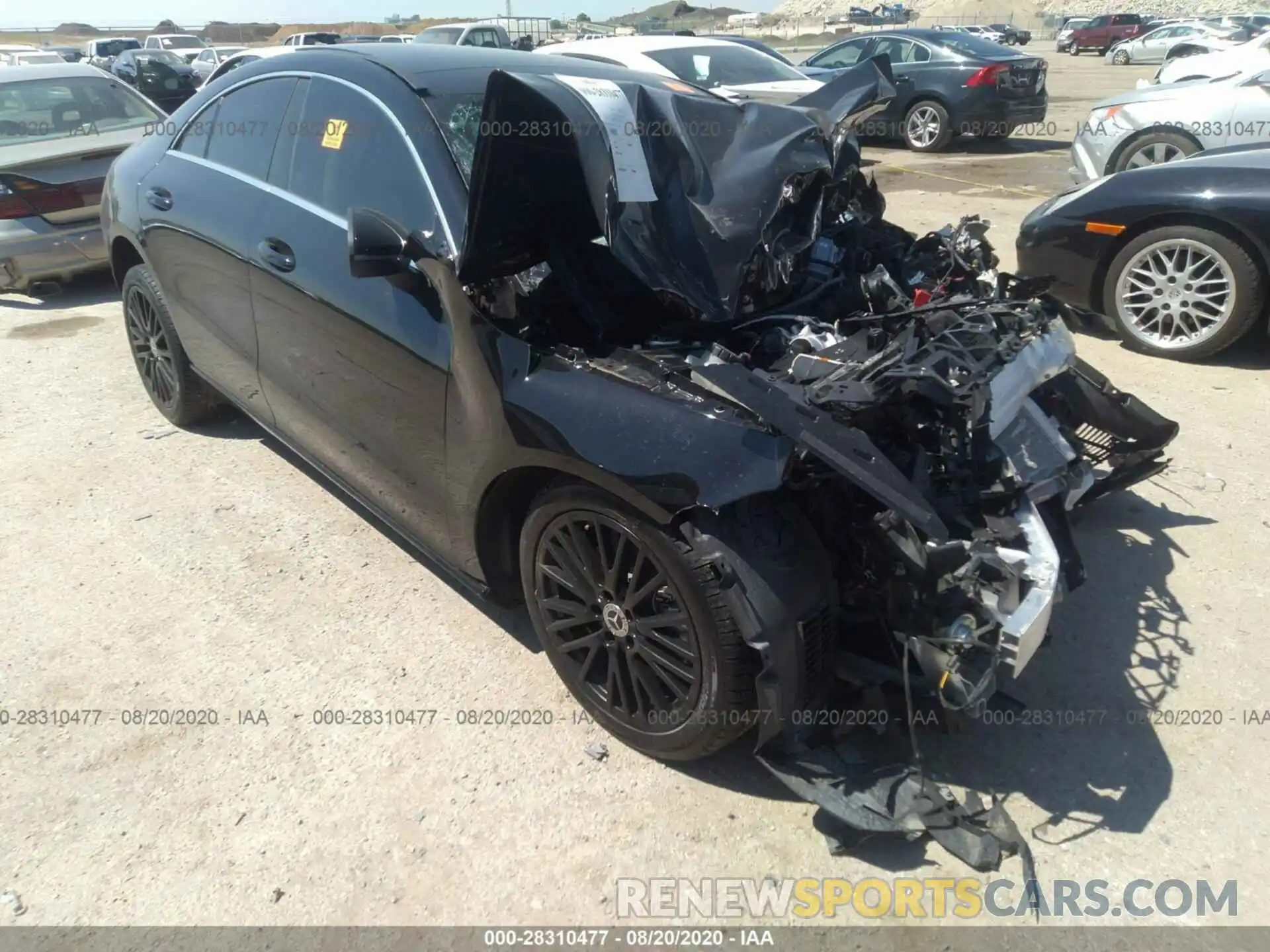 1 Photograph of a damaged car W1K5J4GB1LN095778 MERCEDES-BENZ CLA 2020