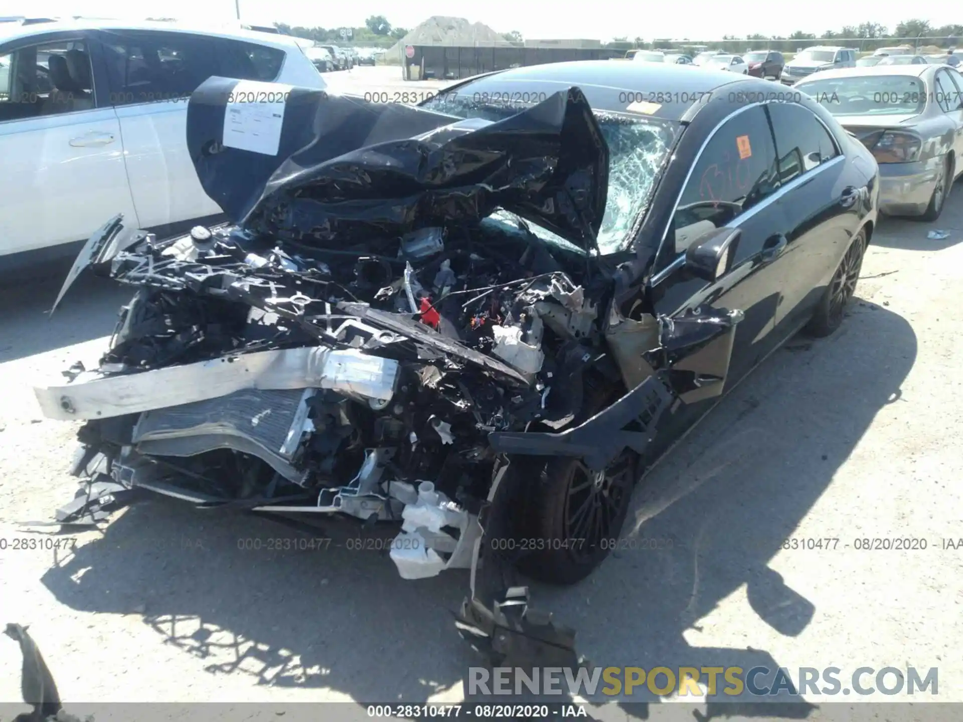 2 Photograph of a damaged car W1K5J4GB1LN095778 MERCEDES-BENZ CLA 2020