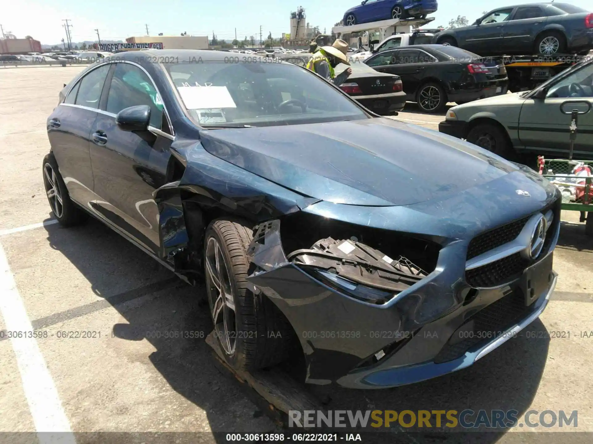 1 Photograph of a damaged car W1K5J4GB2LN124415 MERCEDES-BENZ CLA 2020