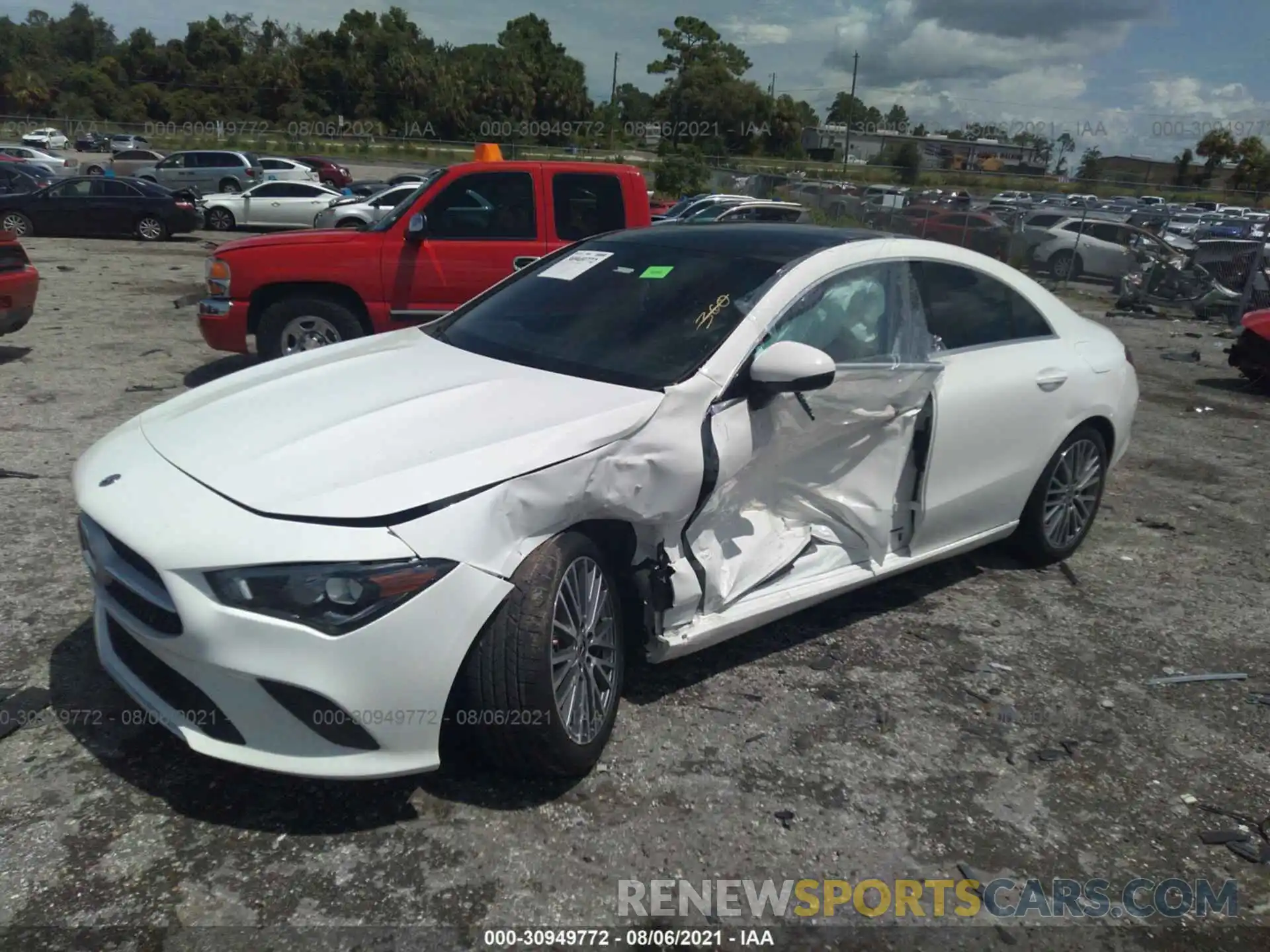 2 Photograph of a damaged car W1K5J4GB5LN107284 MERCEDES-BENZ CLA 2020