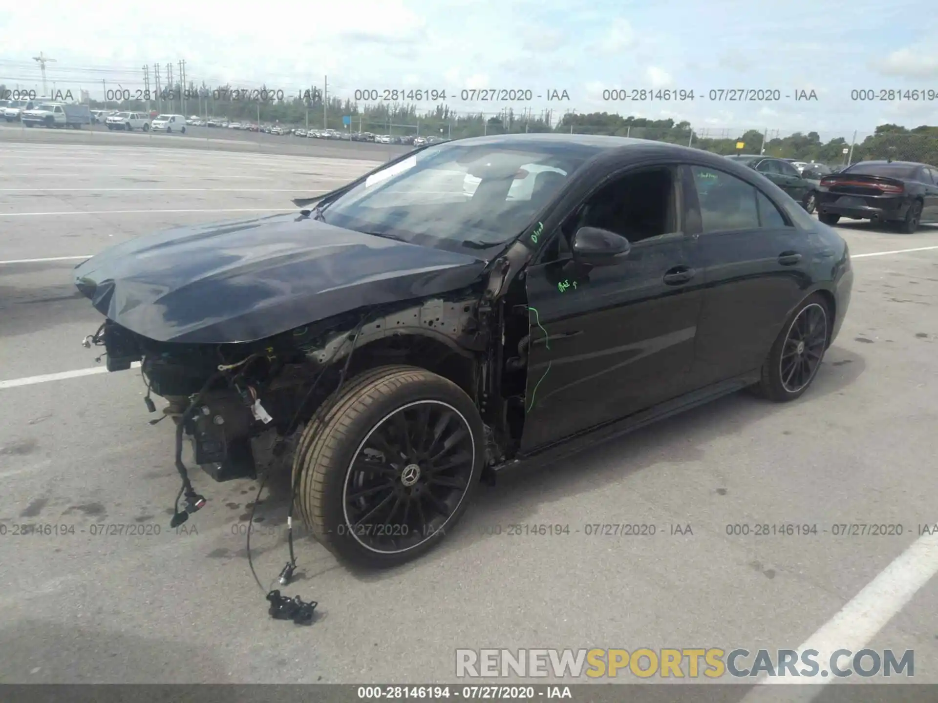 2 Photograph of a damaged car W1K5J4GB6LN083903 MERCEDES-BENZ CLA 2020