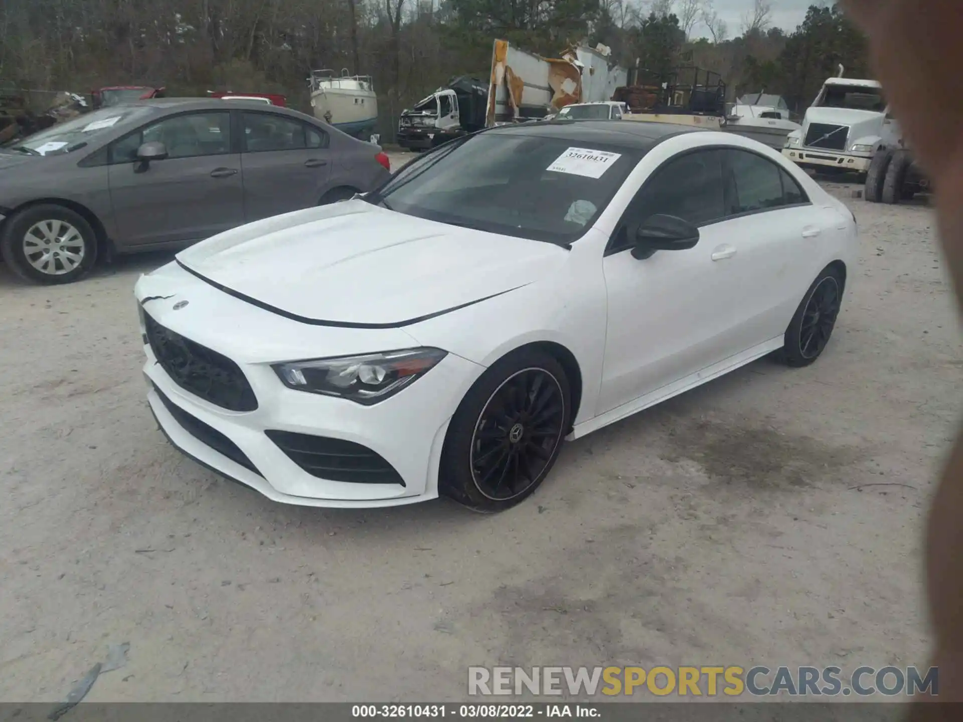 2 Photograph of a damaged car W1K5J4GB6LN102689 MERCEDES-BENZ CLA 2020