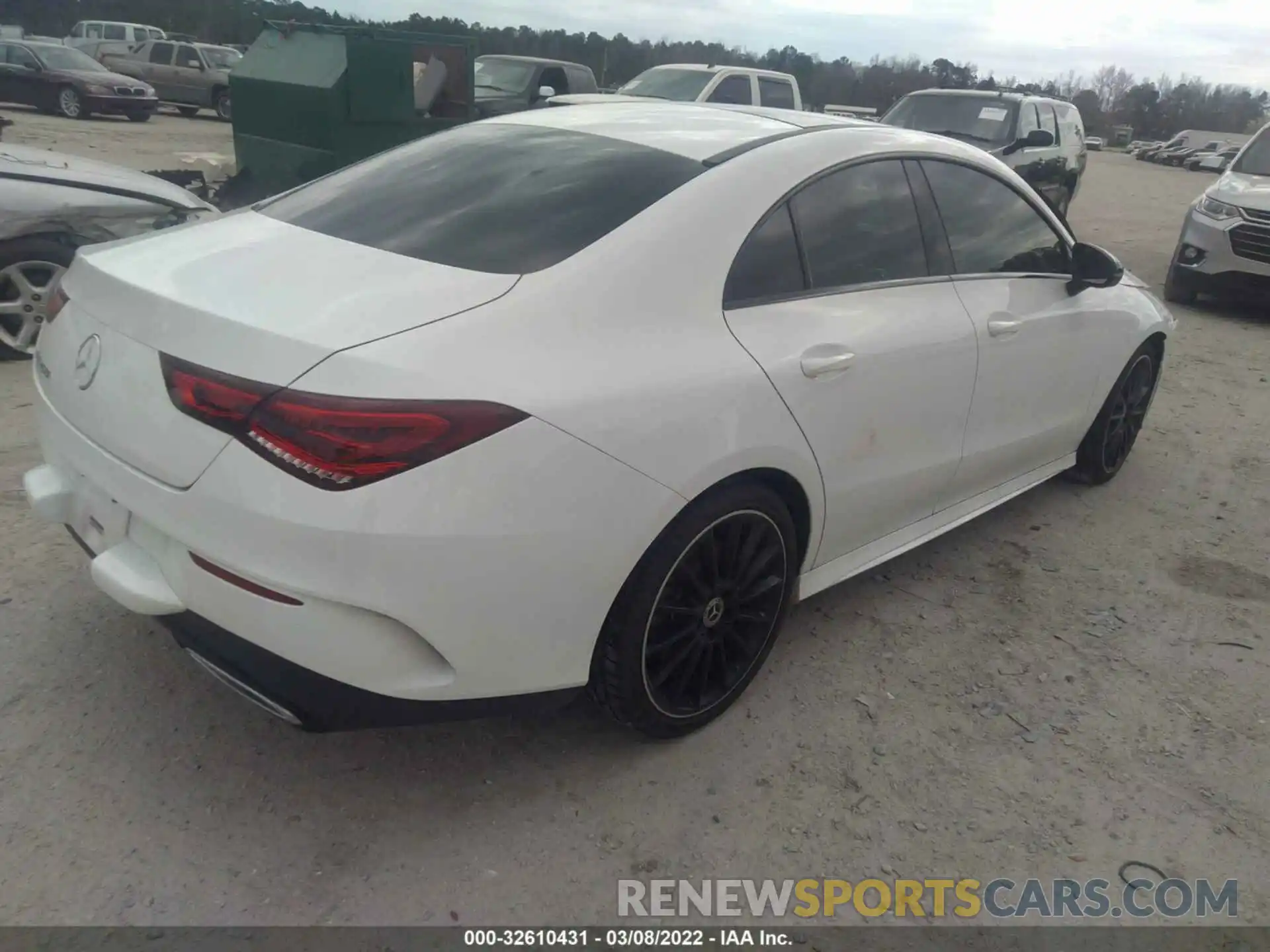 4 Photograph of a damaged car W1K5J4GB6LN102689 MERCEDES-BENZ CLA 2020