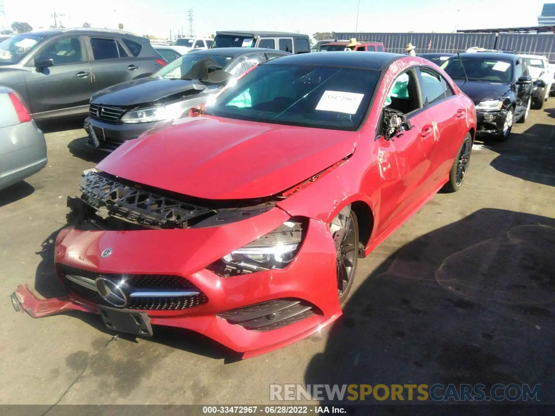 2 Photograph of a damaged car W1K5J4GB6LN103244 MERCEDES-BENZ CLA 2020