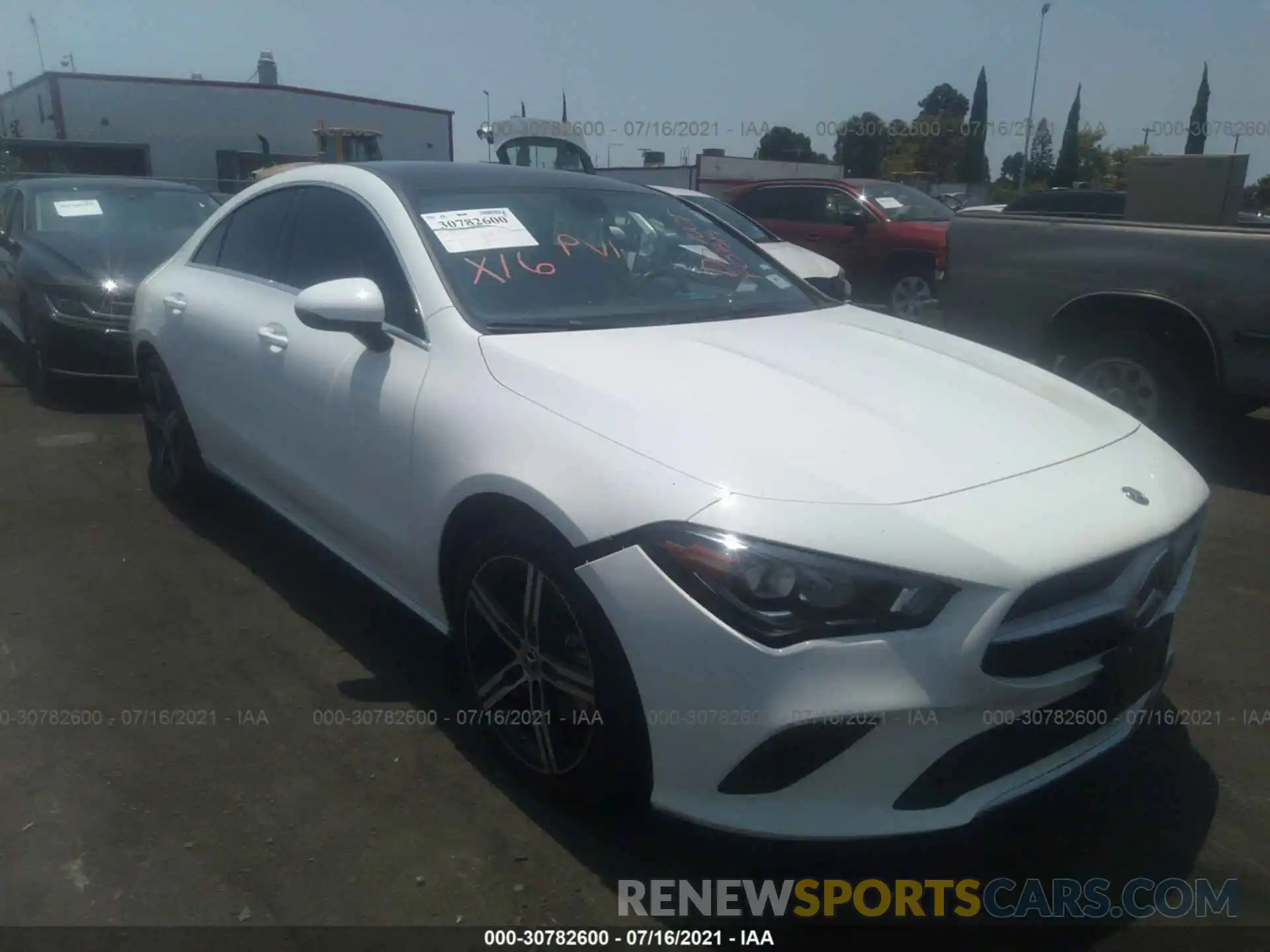 1 Photograph of a damaged car W1K5J4GB8LN118649 MERCEDES-BENZ CLA 2020