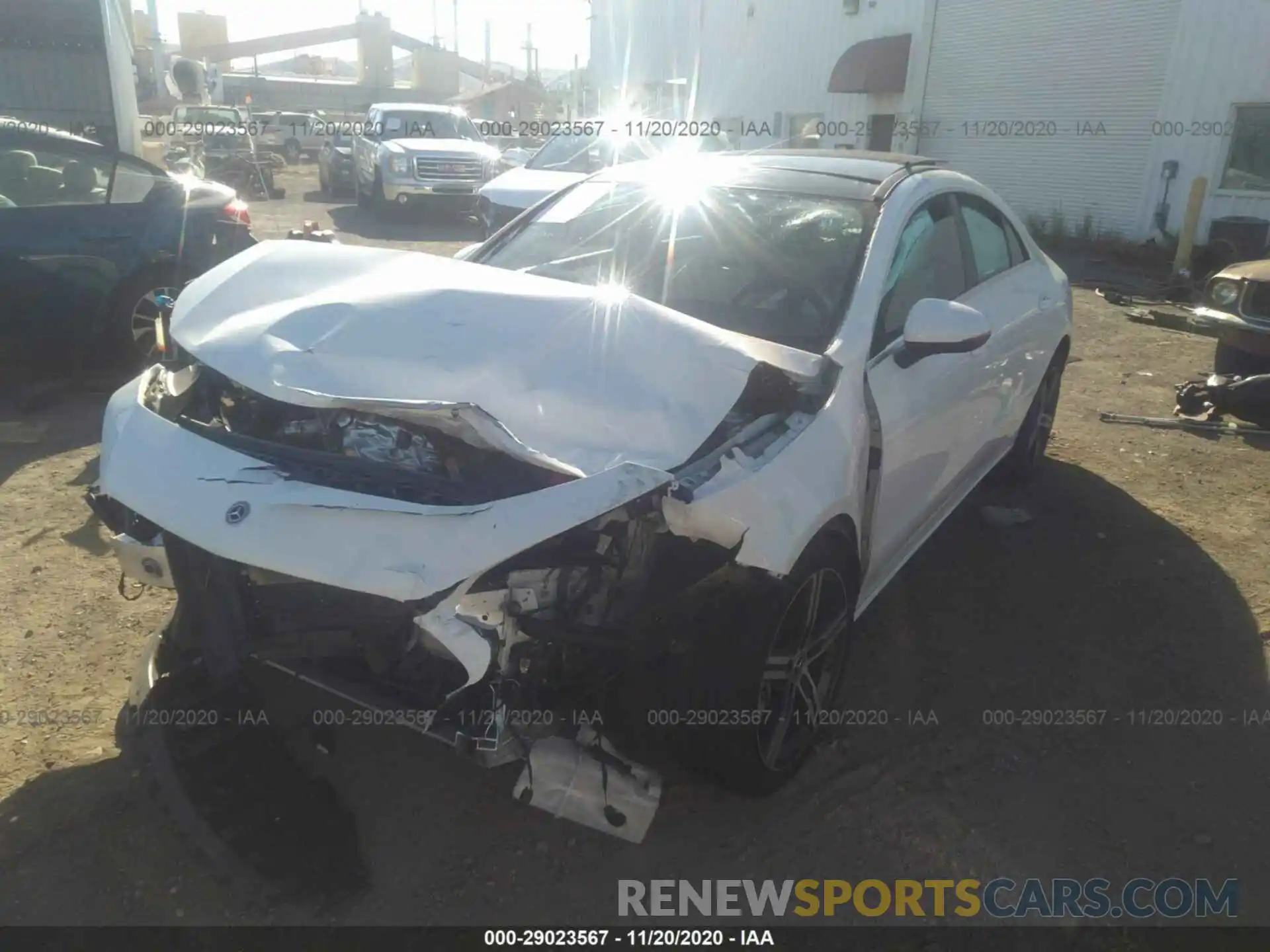 2 Photograph of a damaged car W1K5J4GB9LN089954 MERCEDES-BENZ CLA 2020