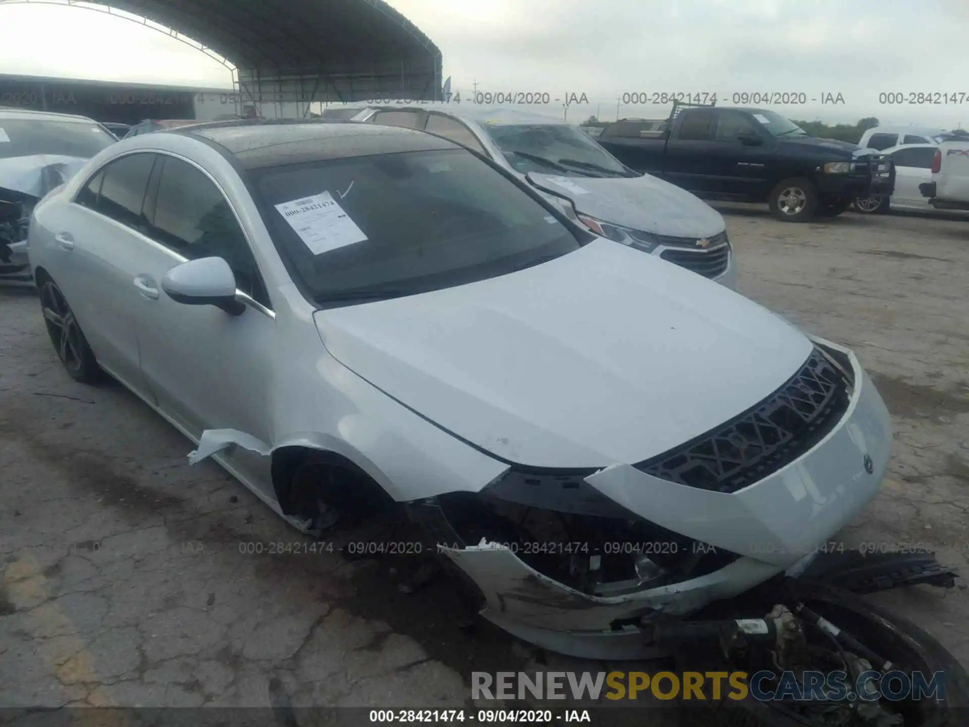 1 Photograph of a damaged car W1K5J4GB9LN095317 MERCEDES-BENZ CLA 2020