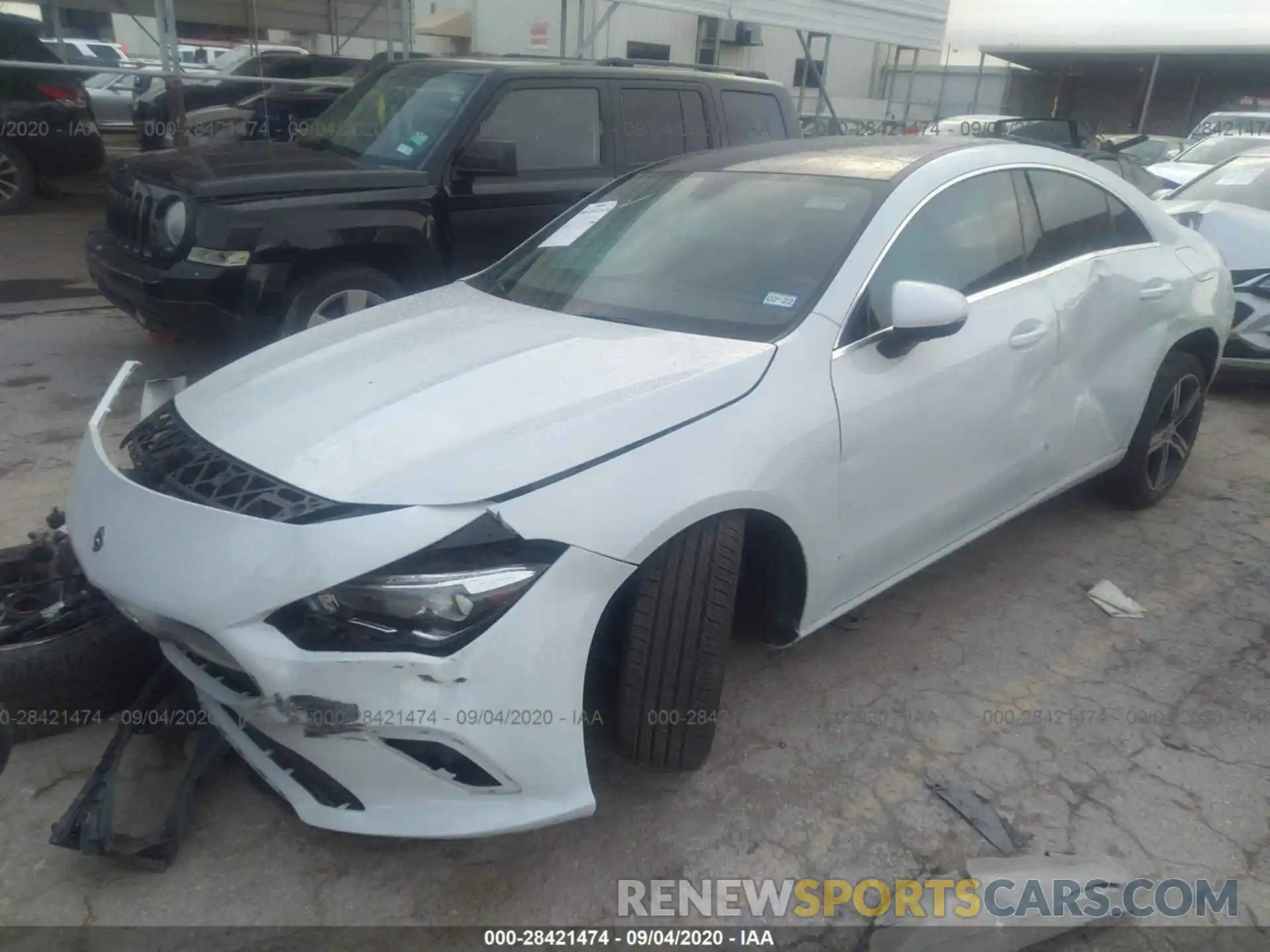 2 Photograph of a damaged car W1K5J4GB9LN095317 MERCEDES-BENZ CLA 2020