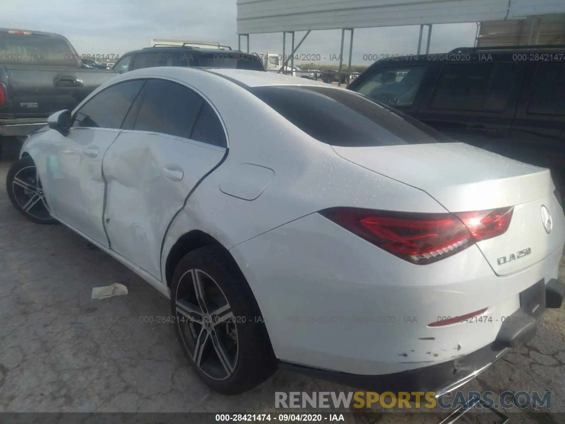 3 Photograph of a damaged car W1K5J4GB9LN095317 MERCEDES-BENZ CLA 2020