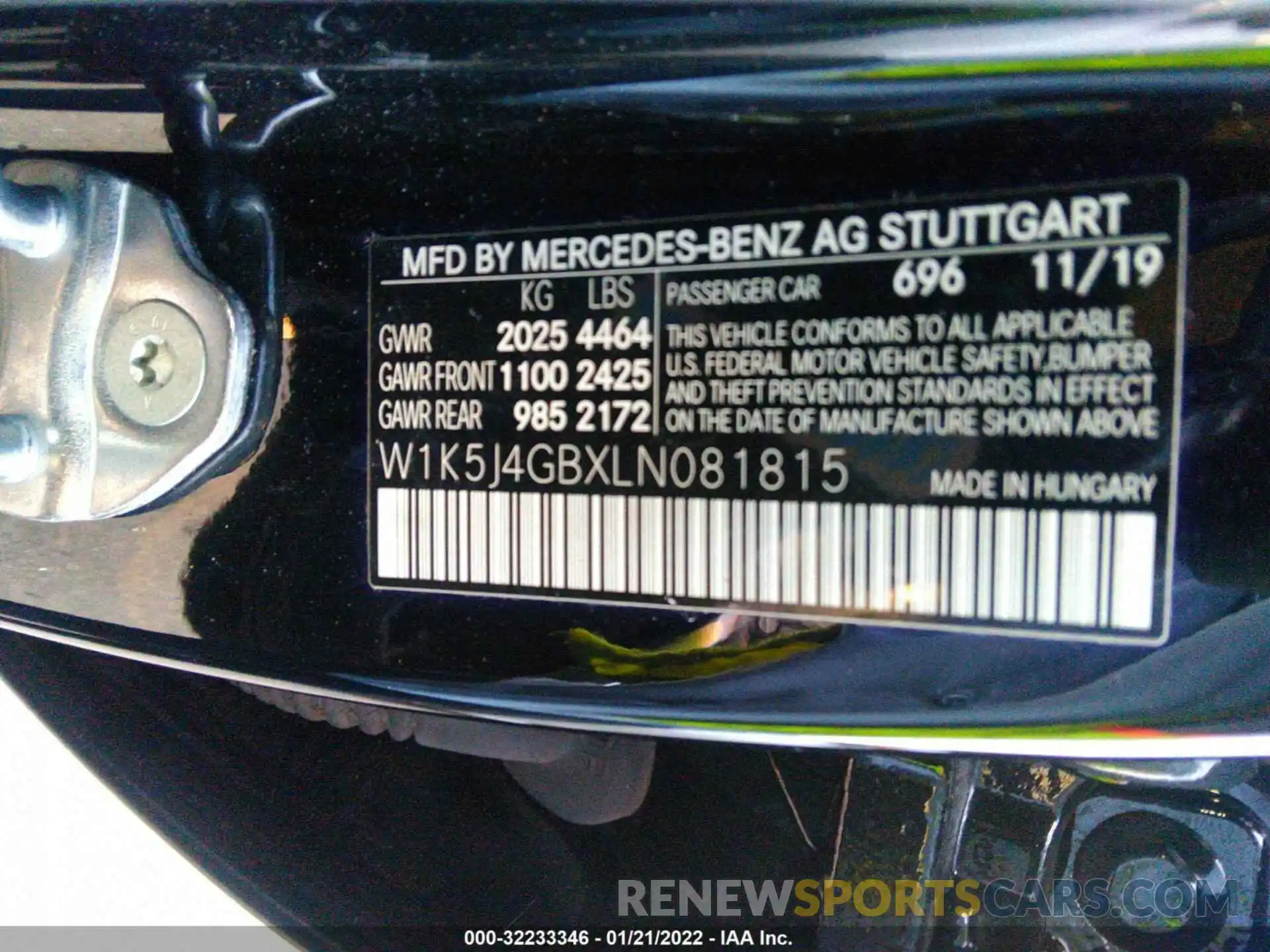 9 Photograph of a damaged car W1K5J4GBXLN081815 MERCEDES-BENZ CLA 2020