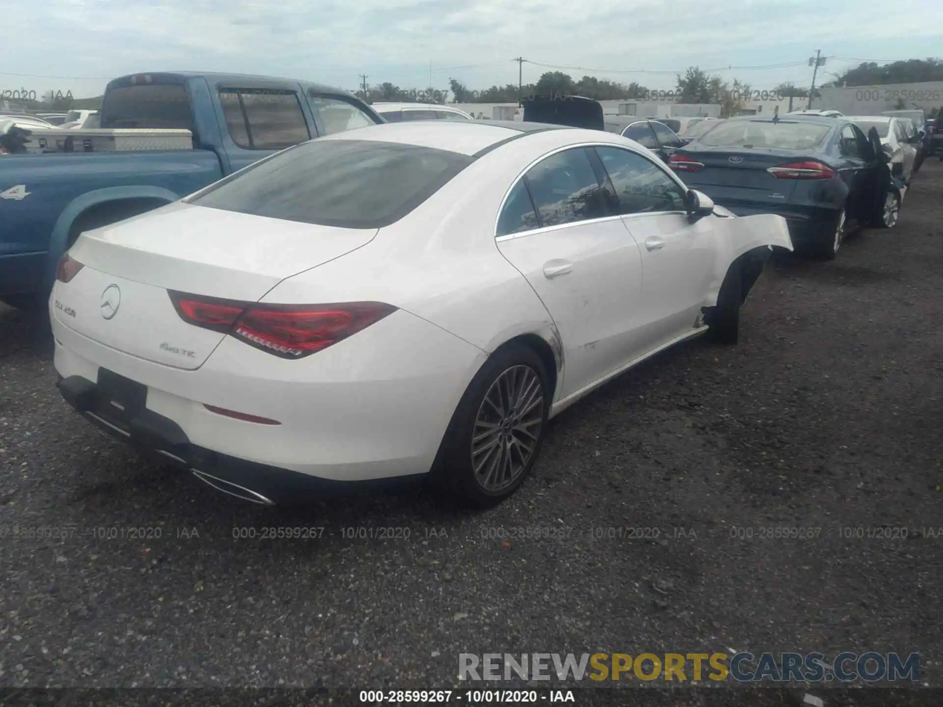 4 Photograph of a damaged car W1K5J4HB0LN087427 MERCEDES-BENZ CLA 2020