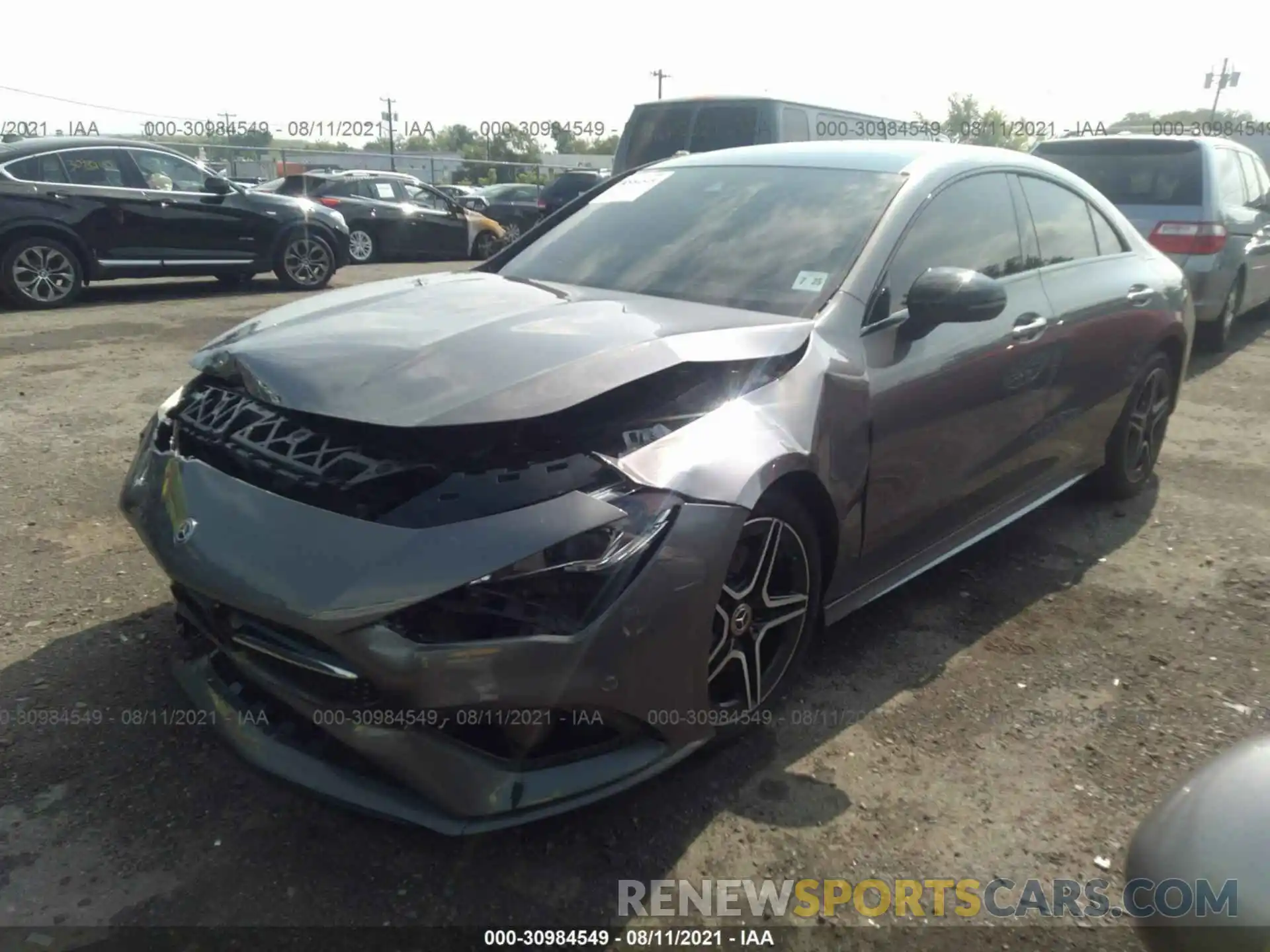 2 Photograph of a damaged car W1K5J4HB1LN118720 MERCEDES-BENZ CLA 2020