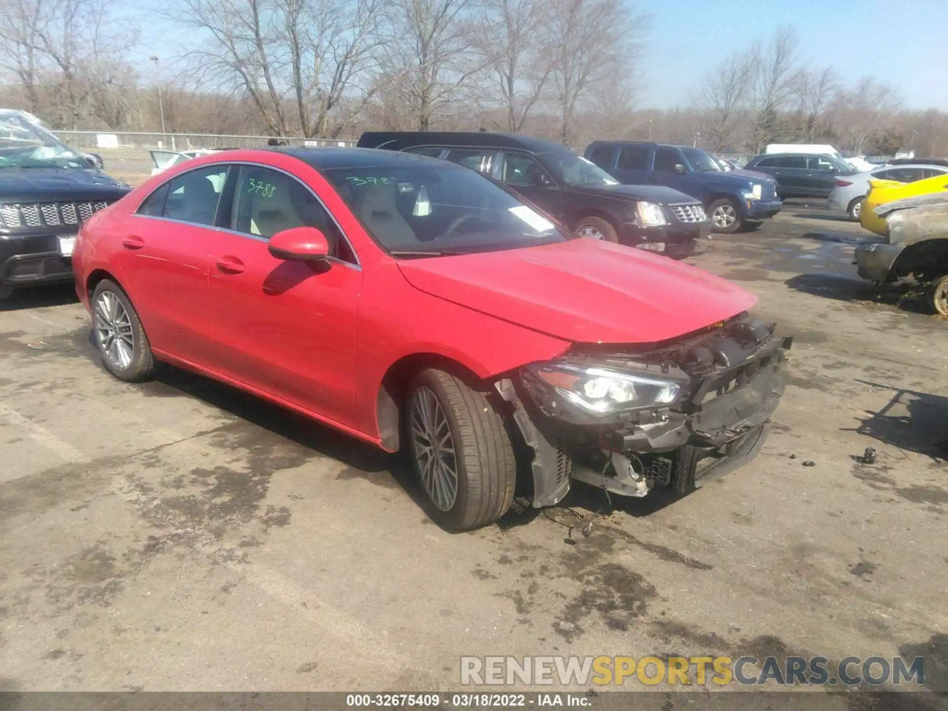 1 Photograph of a damaged car W1K5J4HB3LN086241 MERCEDES-BENZ CLA 2020