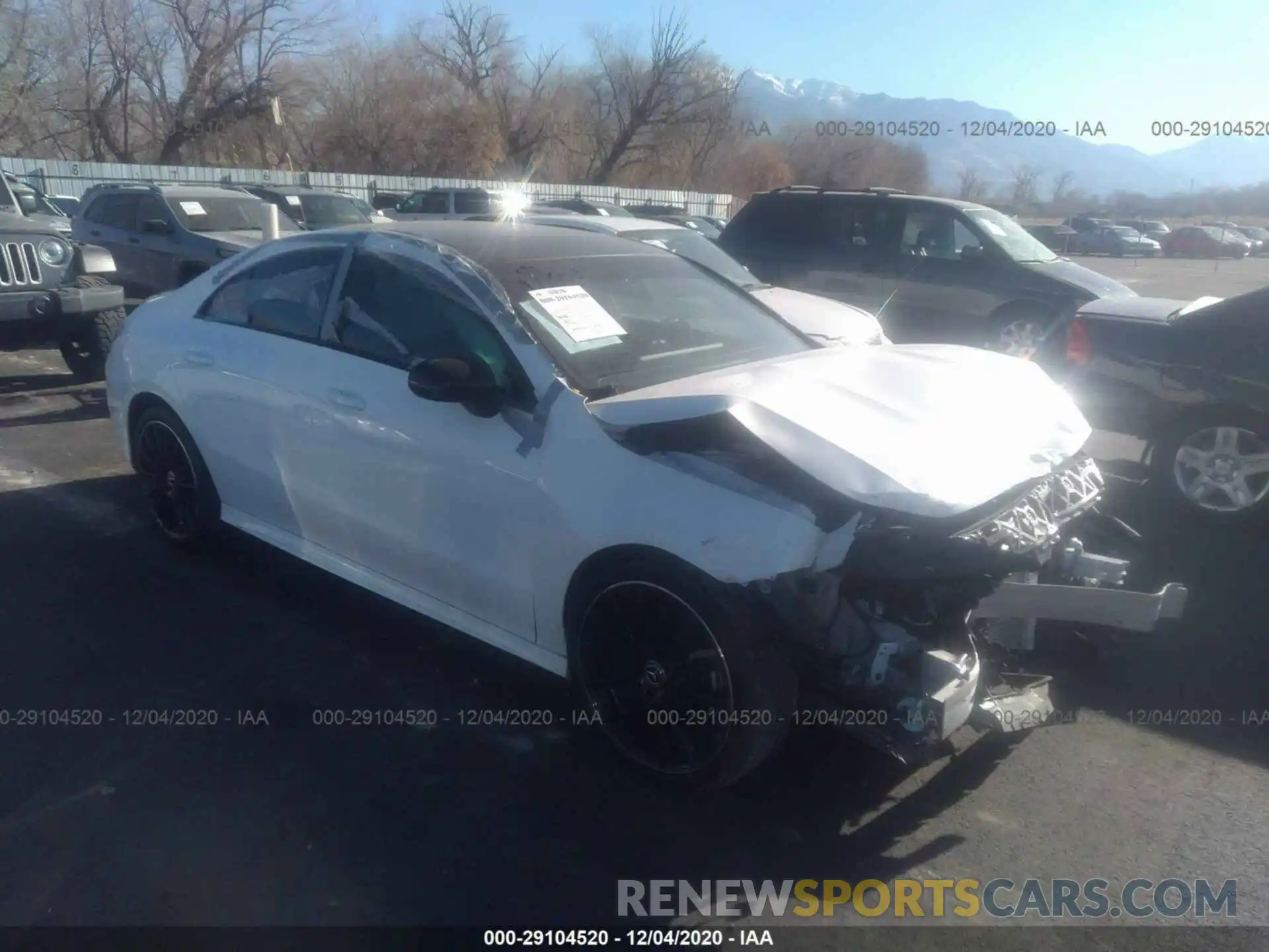 1 Photograph of a damaged car W1K5J4HB3LN092217 MERCEDES-BENZ CLA 2020