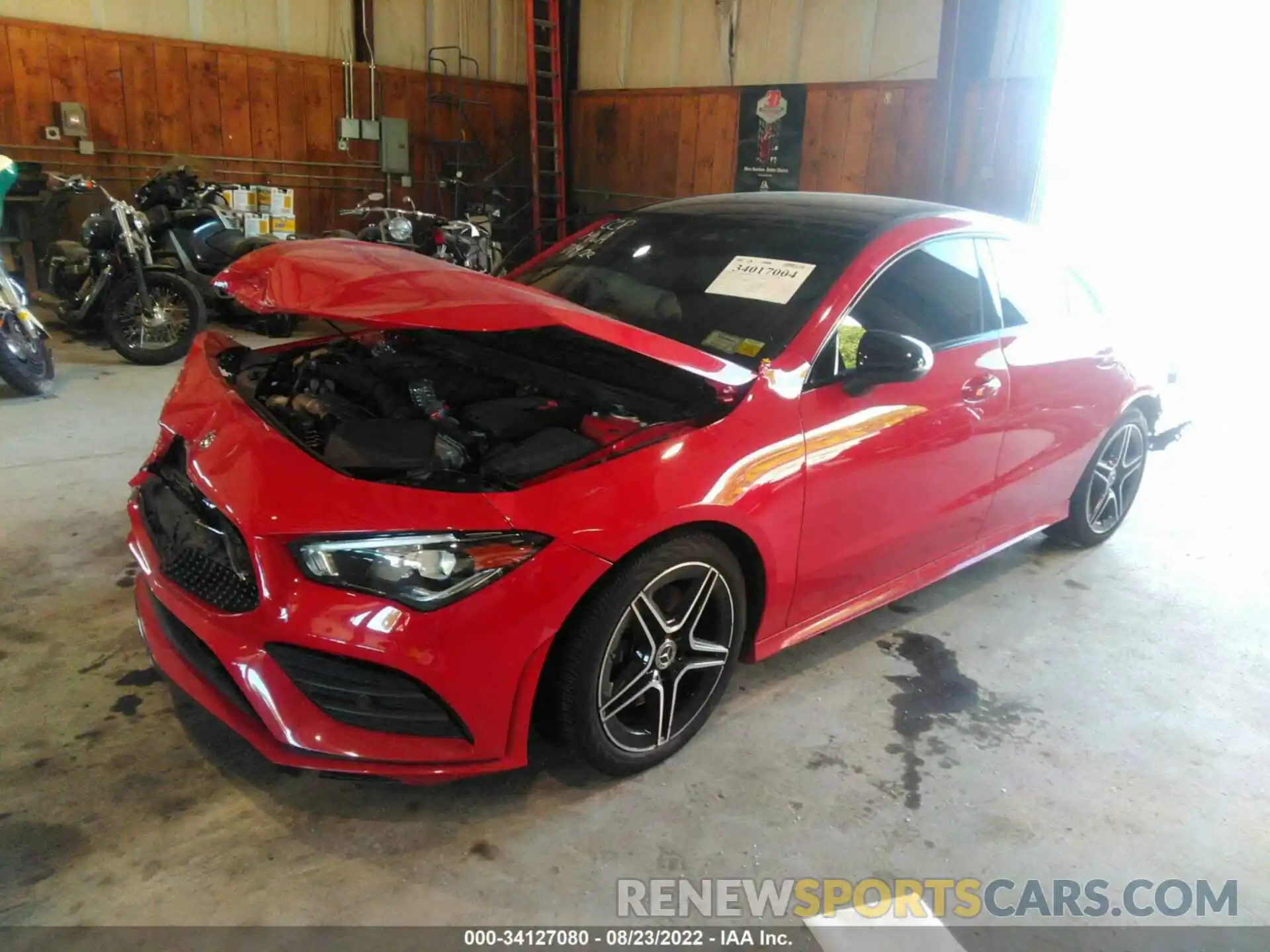 2 Photograph of a damaged car W1K5J4HB5LN084524 MERCEDES-BENZ CLA 2020