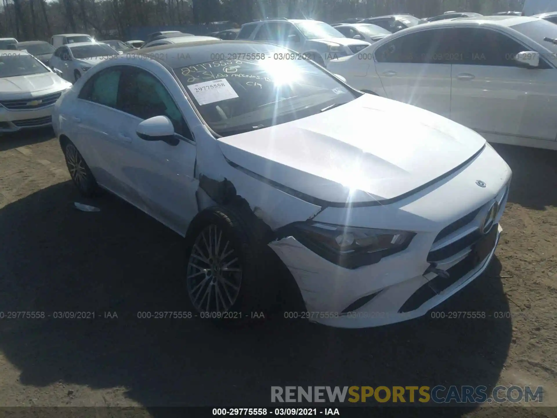 1 Photograph of a damaged car W1K5J4HB7LN104756 MERCEDES-BENZ CLA 2020