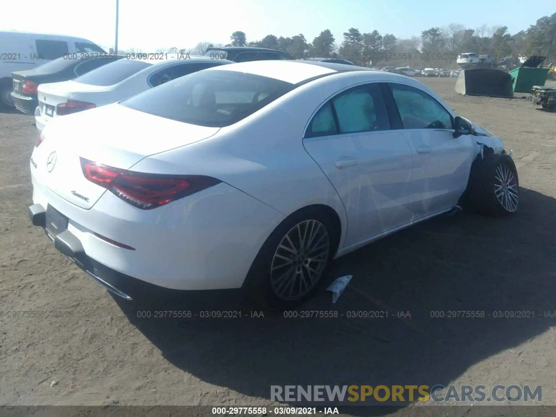 4 Photograph of a damaged car W1K5J4HB7LN104756 MERCEDES-BENZ CLA 2020