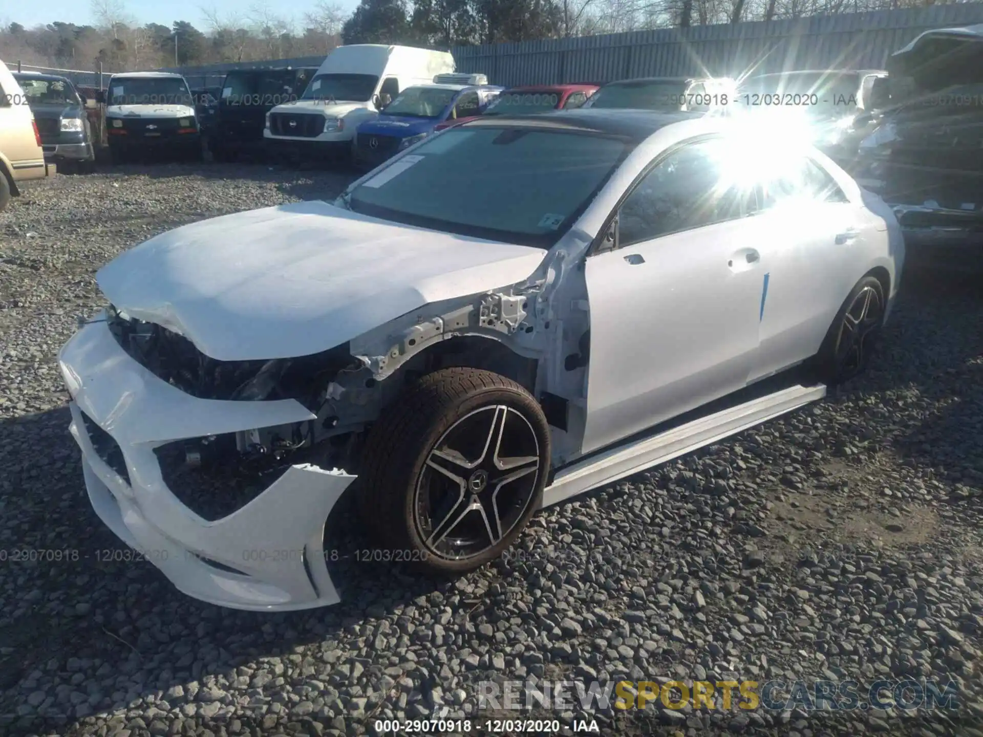 2 Photograph of a damaged car W1K5J4HB7LN135652 MERCEDES-BENZ CLA 2020