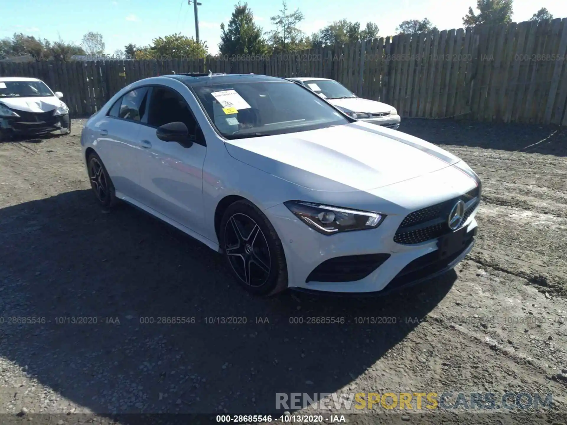 1 Photograph of a damaged car W1K5J4HB9LN122773 MERCEDES-BENZ CLA 2020