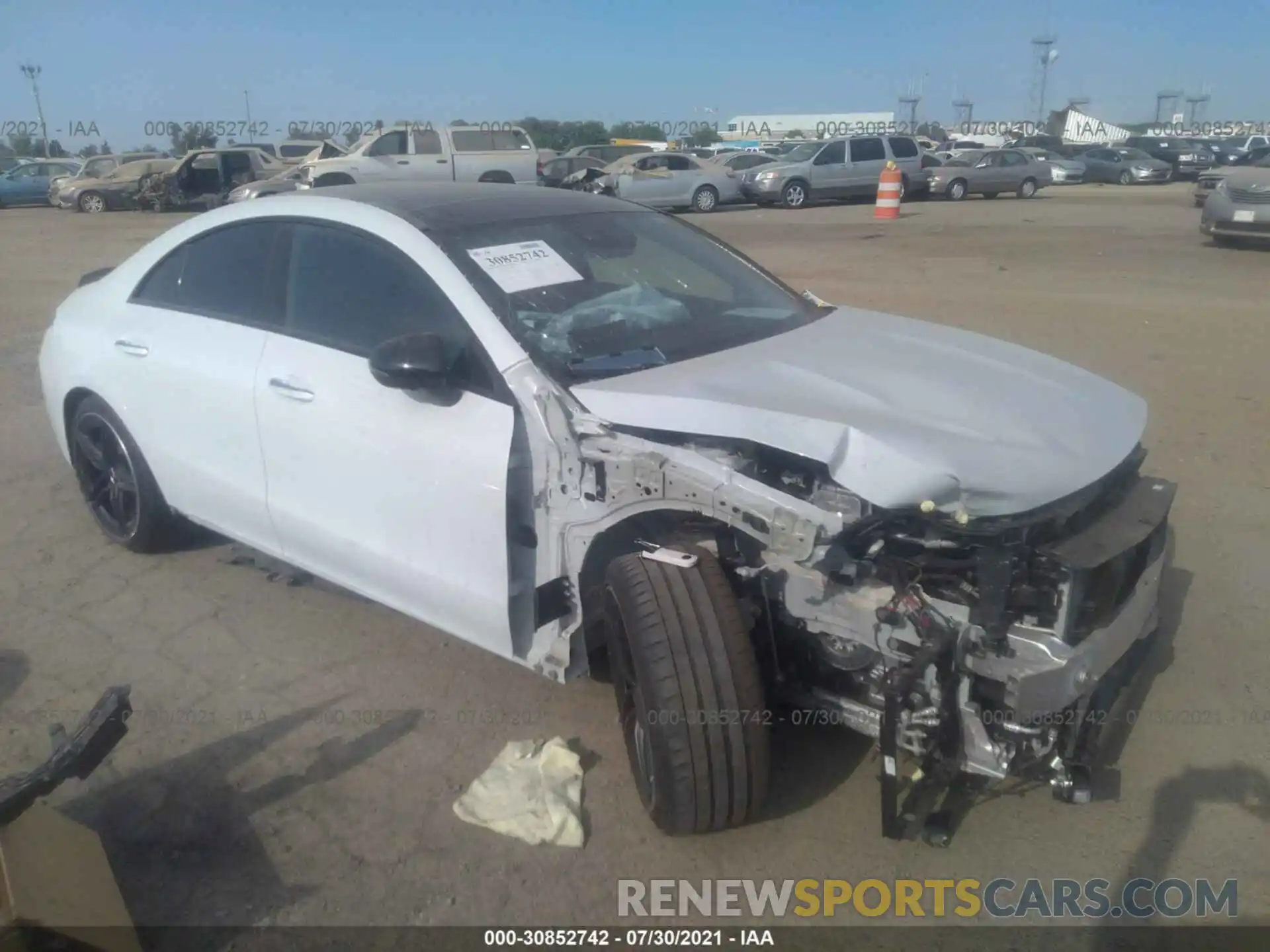 1 Photograph of a damaged car W1K5J5DB7LN083774 MERCEDES-BENZ CLA 2020