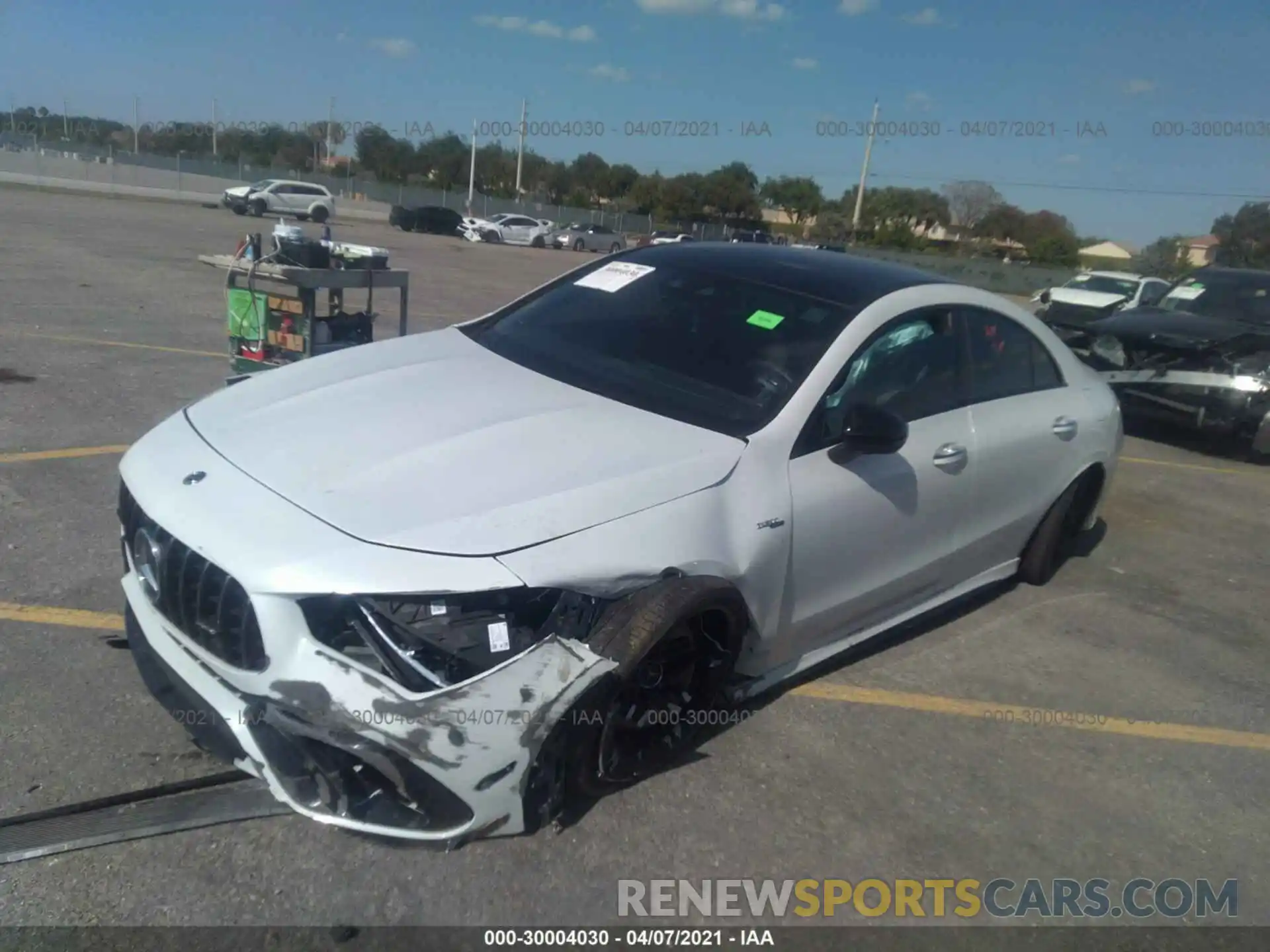 2 Photograph of a damaged car W1K5J5DB7LN093480 MERCEDES-BENZ CLA 2020