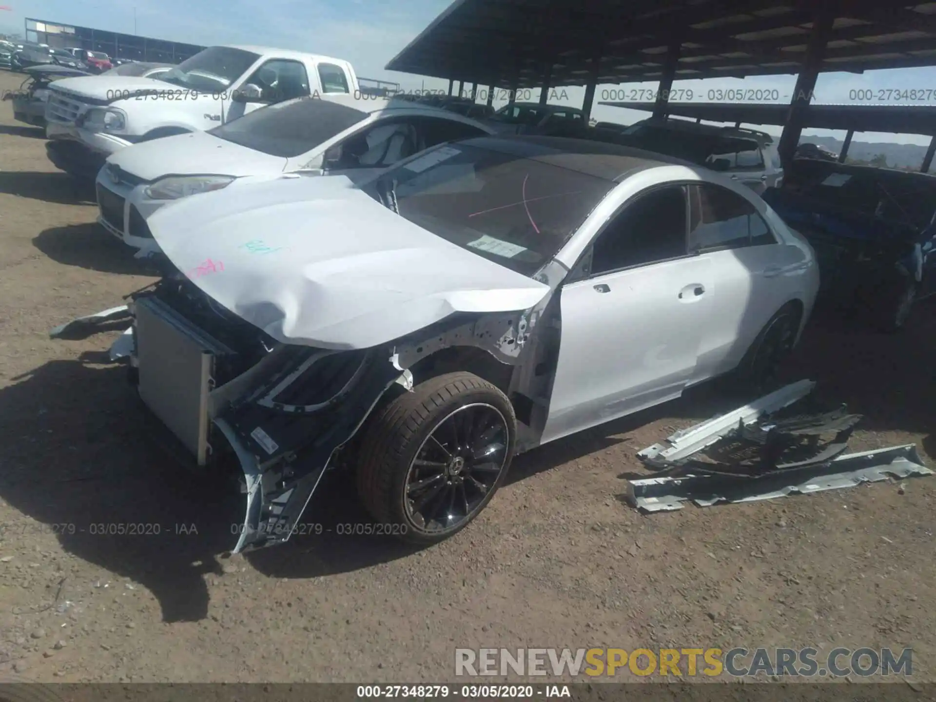 2 Photograph of a damaged car WDD5J4GB9LN072510 MERCEDES-BENZ CLA 2020