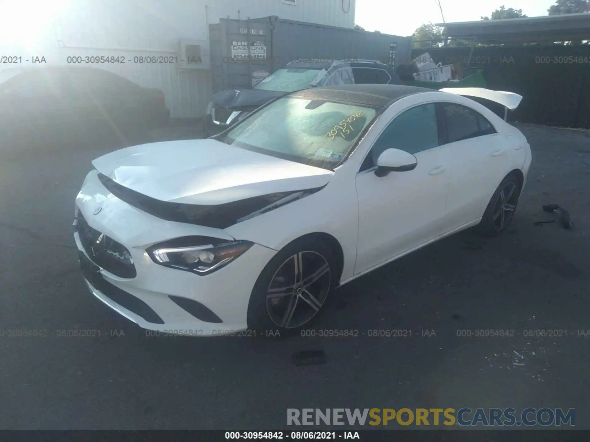 2 Photograph of a damaged car WDD5J4HB1LN061385 MERCEDES-BENZ CLA 2020