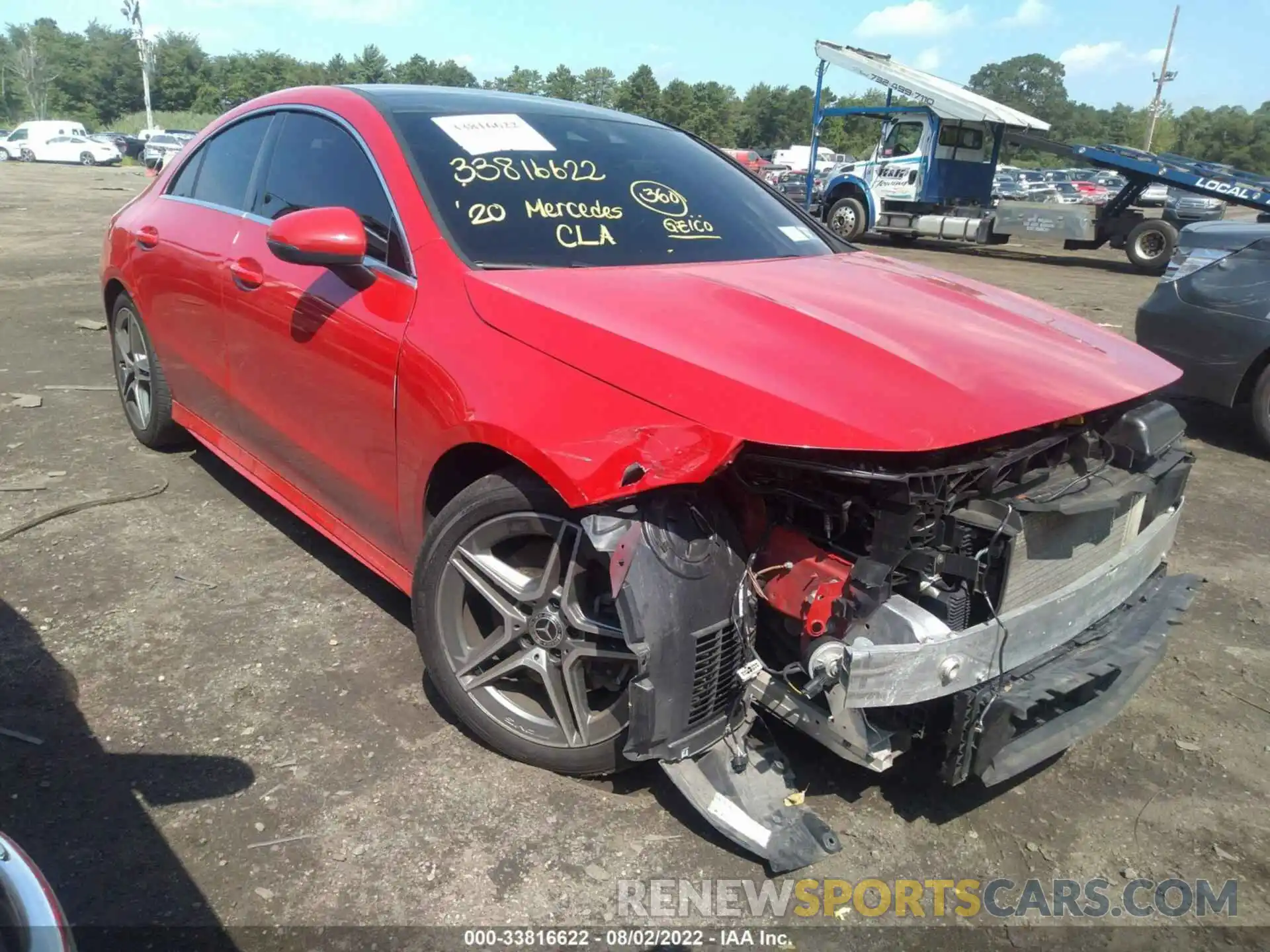 1 Photograph of a damaged car WDD5J4HB3LN034737 MERCEDES-BENZ CLA 2020