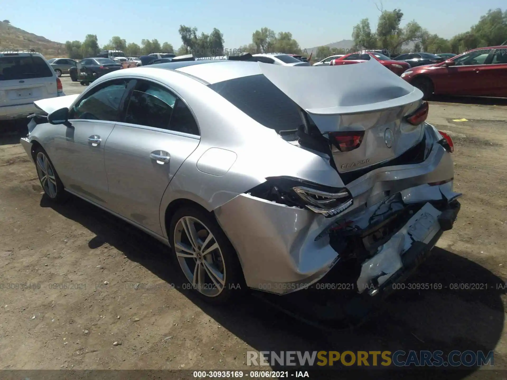 3 Photograph of a damaged car W1K5J4GB0MN171346 MERCEDES-BENZ CLA 2021