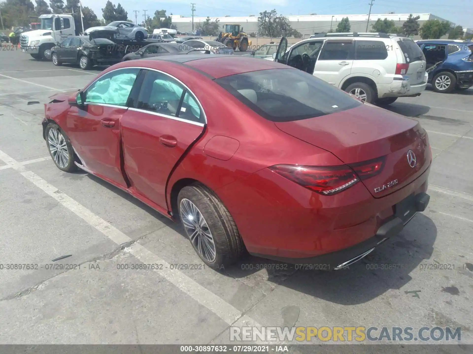 3 Photograph of a damaged car W1K5J4GB0MN179981 MERCEDES-BENZ CLA 2021