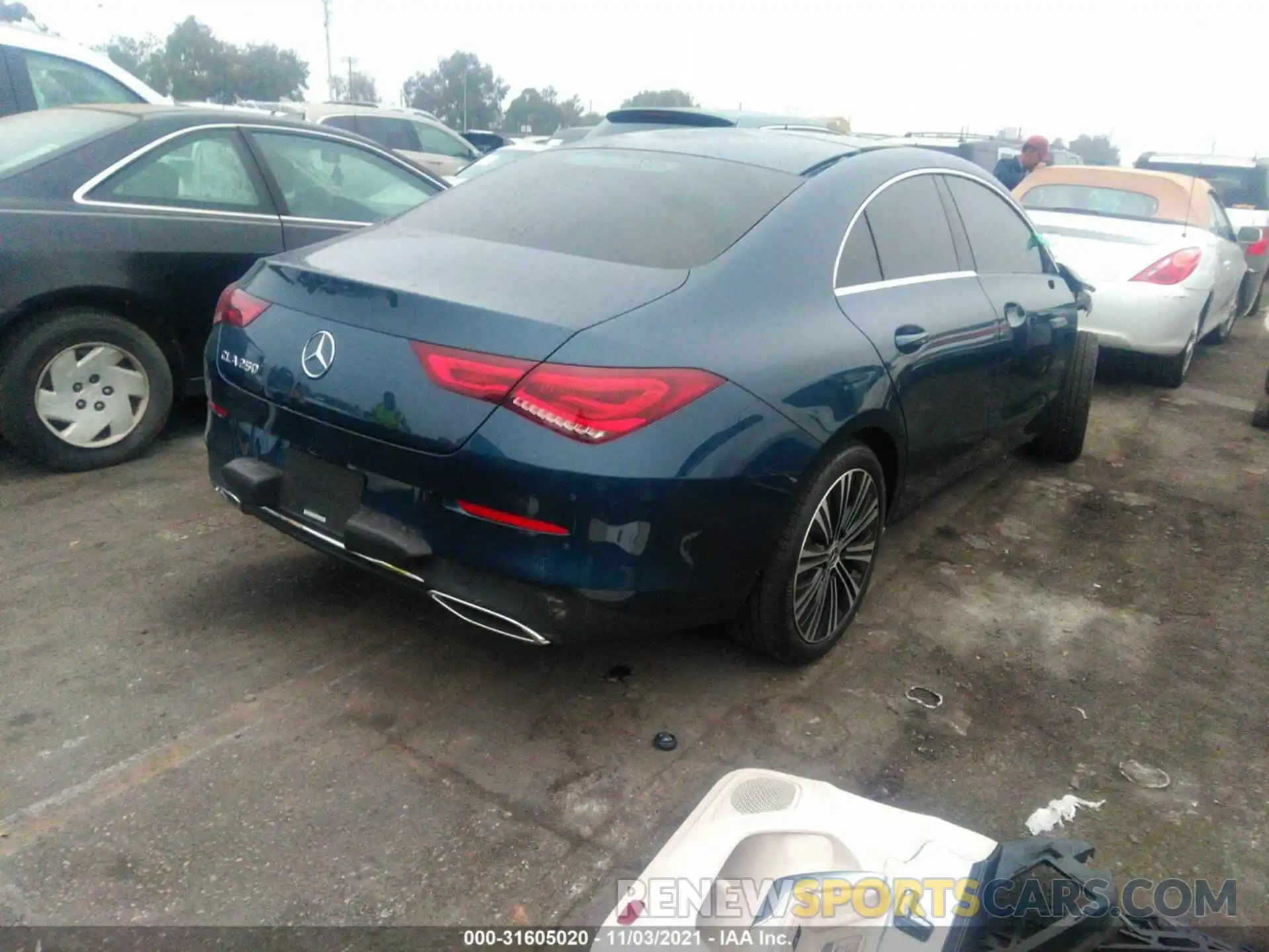 4 Фотография поврежденного автомобиля W1K5J4GB1MN187605 MERCEDES-BENZ CLA 2021