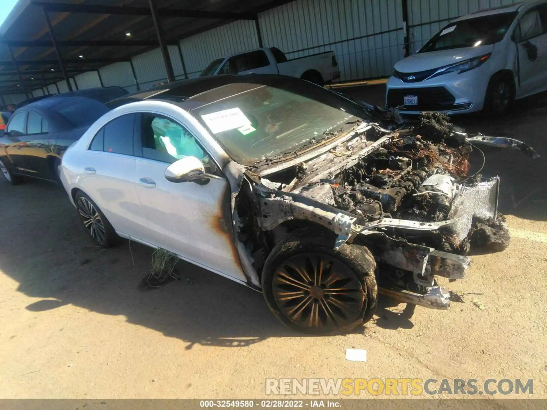 1 Photograph of a damaged car W1K5J4GB2MN167220 MERCEDES-BENZ CLA 2021