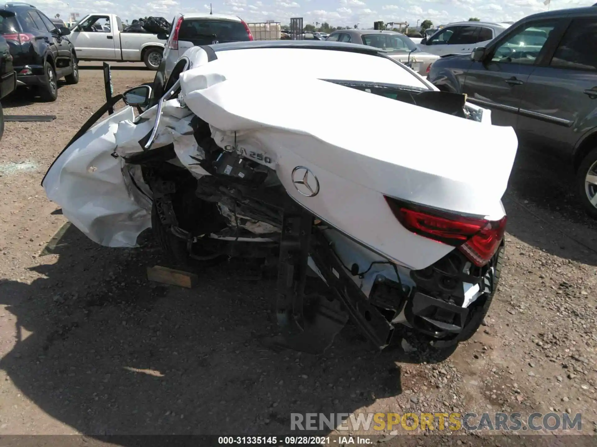 6 Photograph of a damaged car W1K5J4GB4MN171396 MERCEDES-BENZ CLA 2021