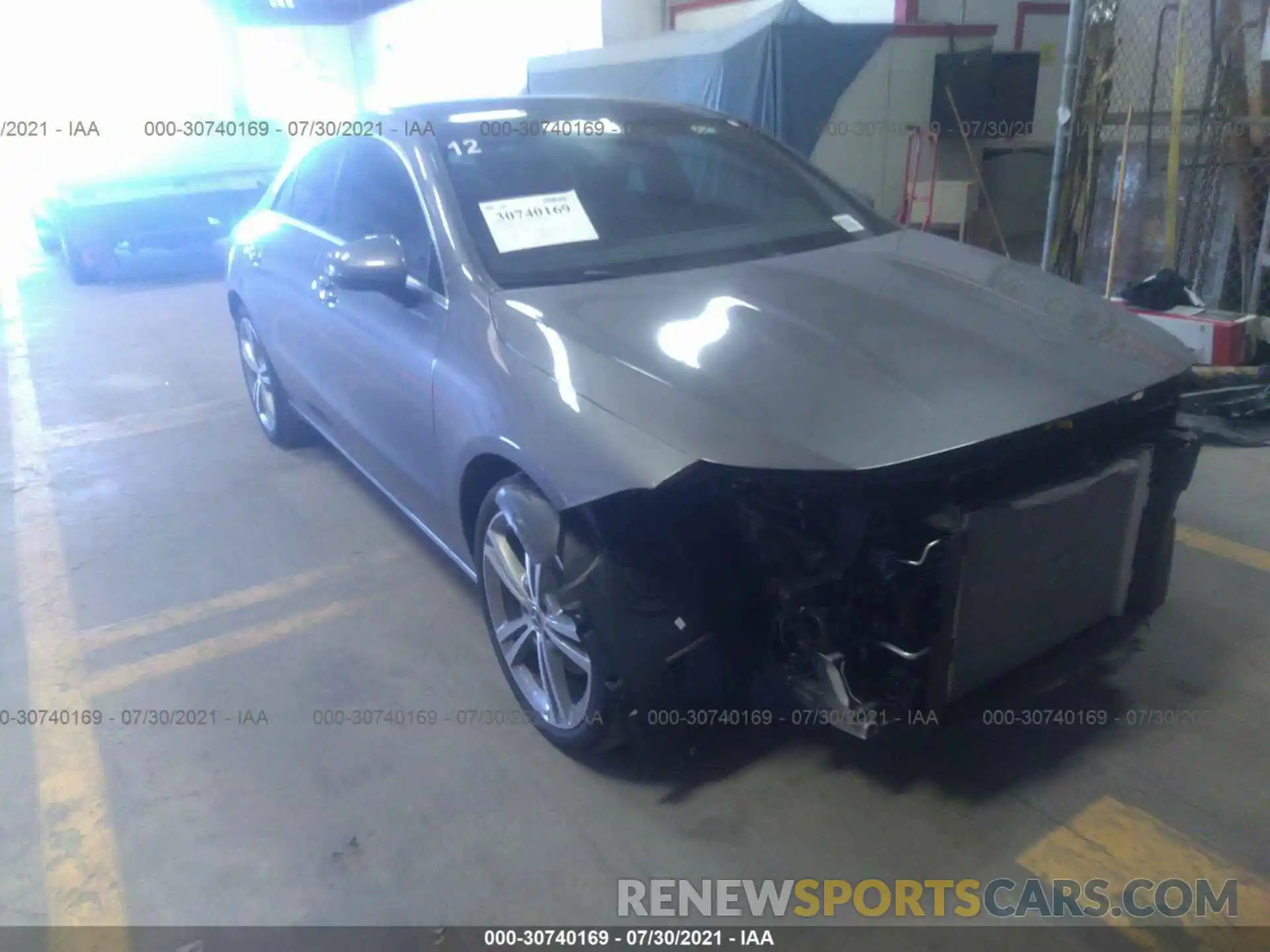 1 Photograph of a damaged car W1K5J4GB5MN186232 MERCEDES-BENZ CLA 2021