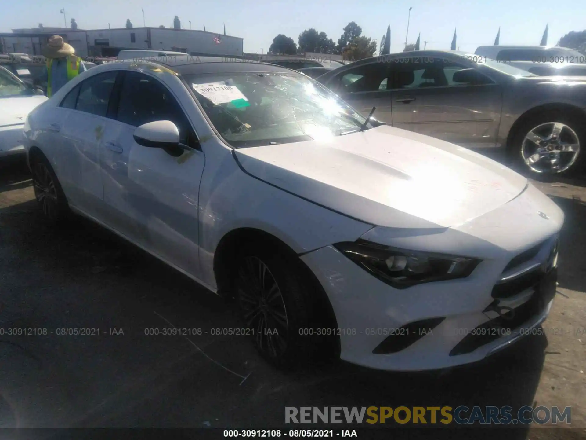 1 Photograph of a damaged car W1K5J4GB5MN191267 MERCEDES-BENZ CLA 2021